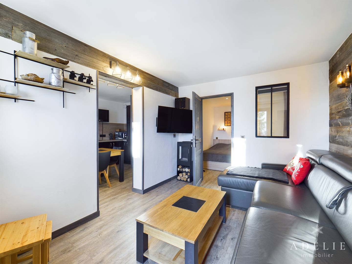 Belle rénovation au pieds des pistes pour 5 personnes