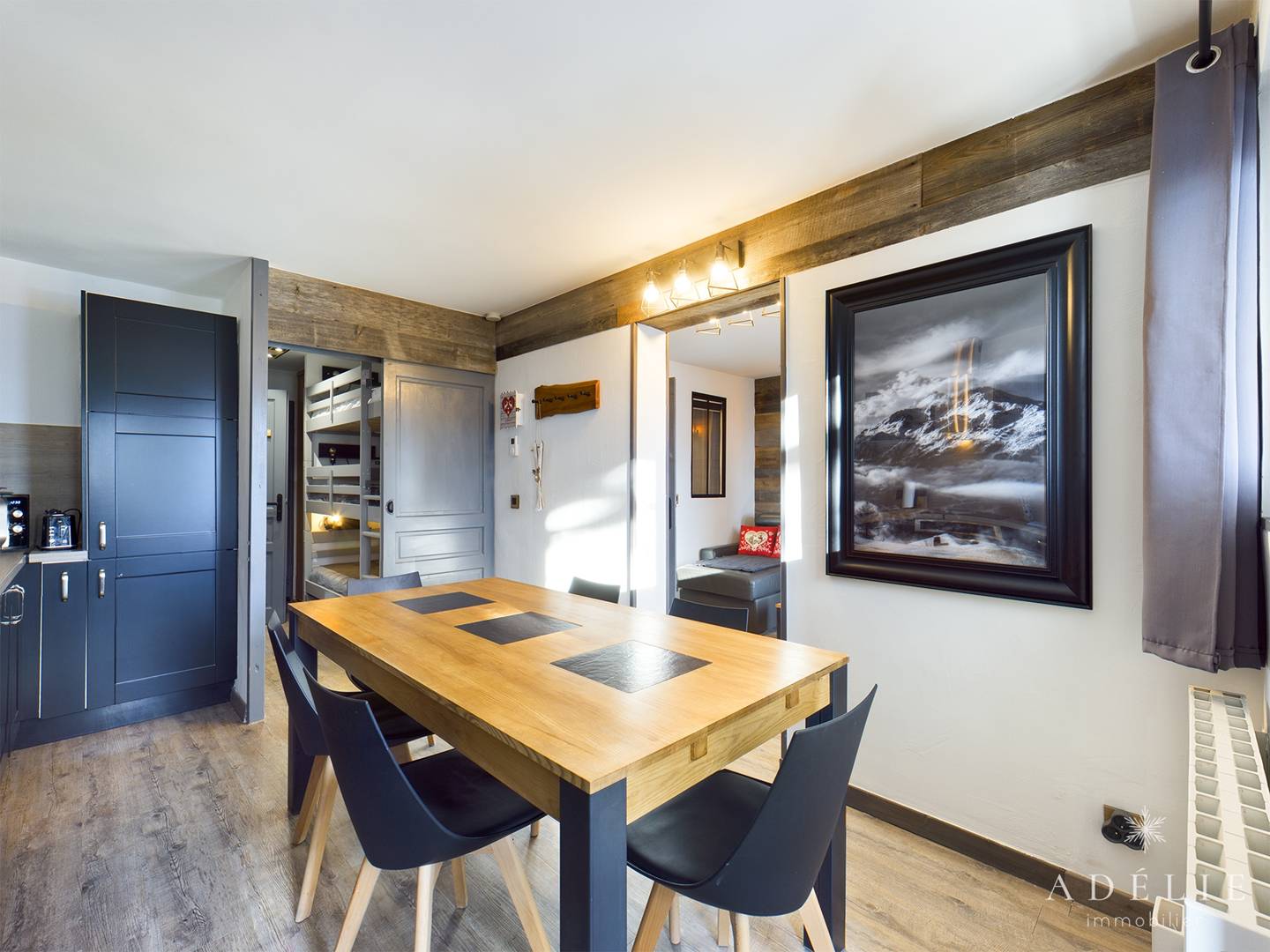 Belle rénovation au pieds des pistes pour 5 personnes