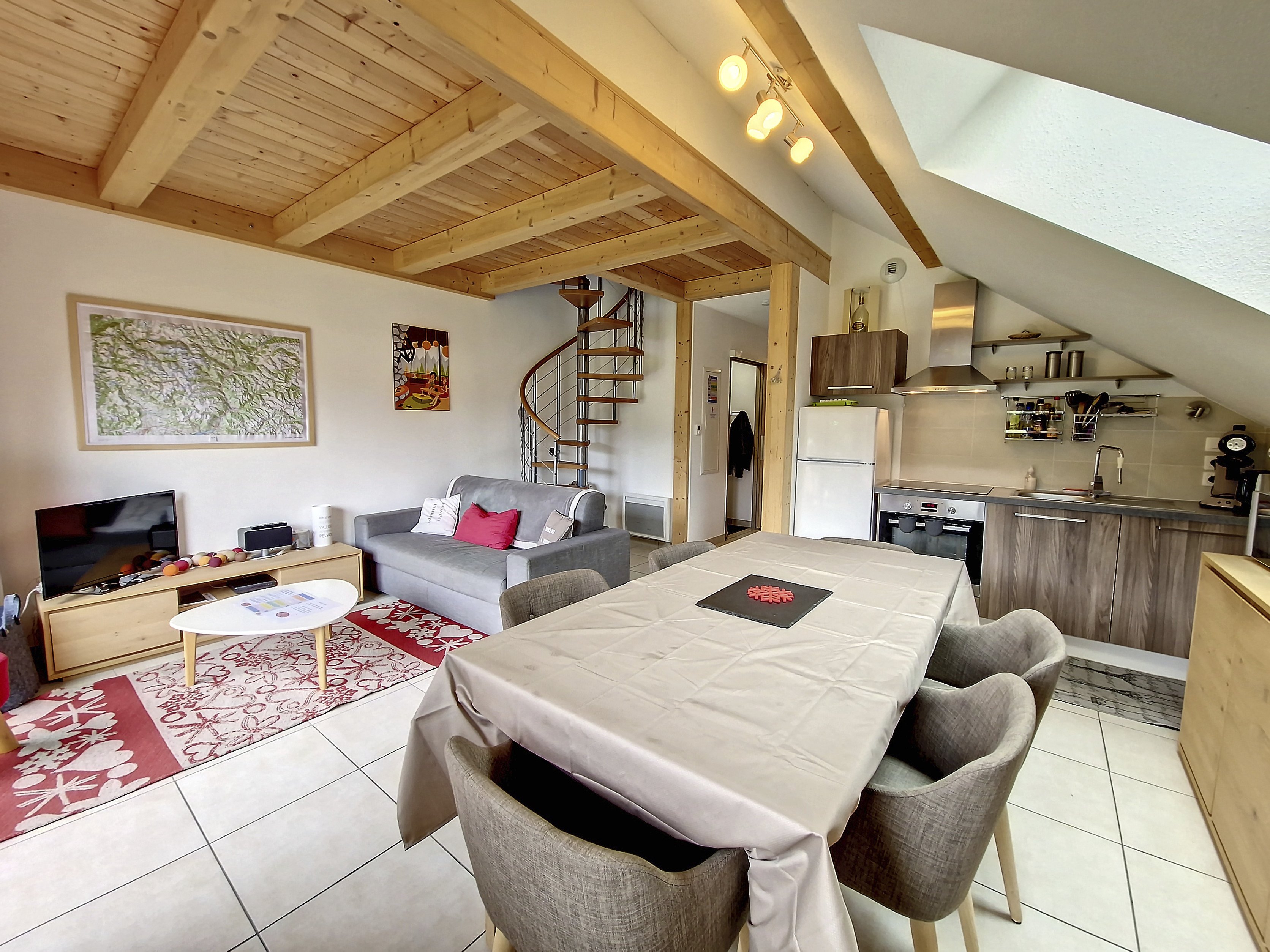 APPA CHAMBONNETTE B22 - Vallouise : grand appartement lumineux en duplex