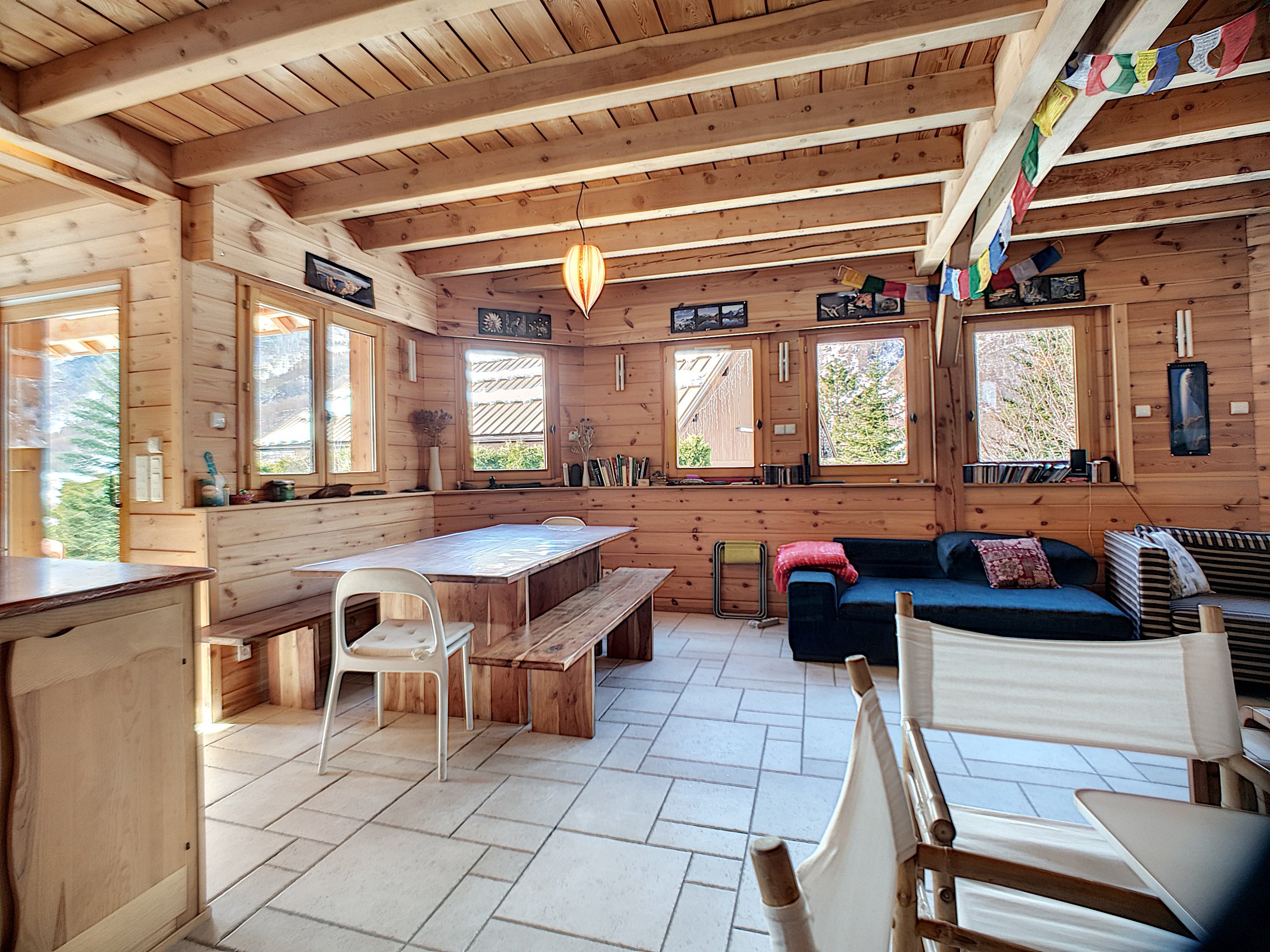 CHAL NAMASTE - PELVOUX. Superbe chalet avec hammam