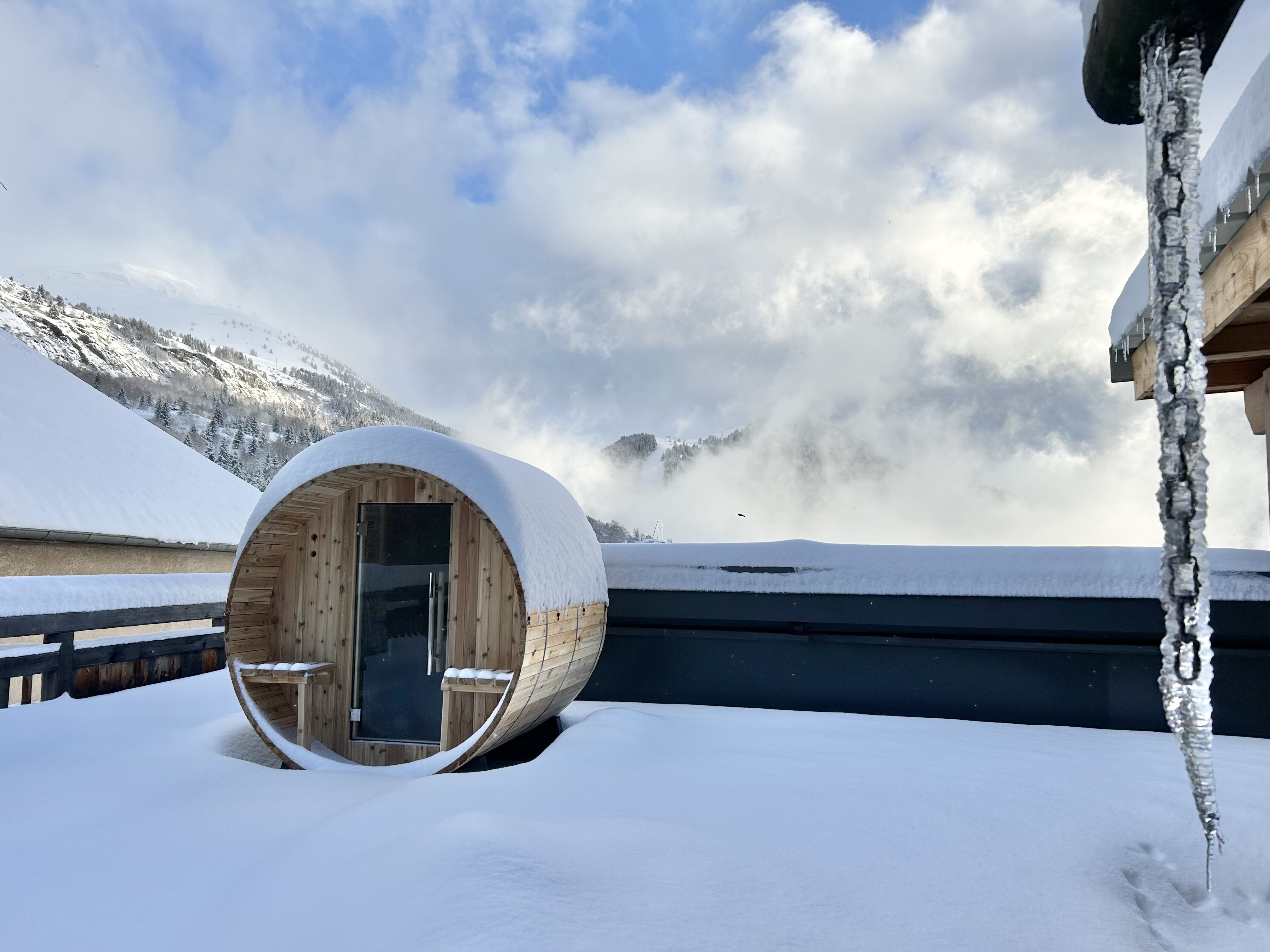 Le Dénali 4* avec sauna privatif et une très grande terrasse de 70 m2