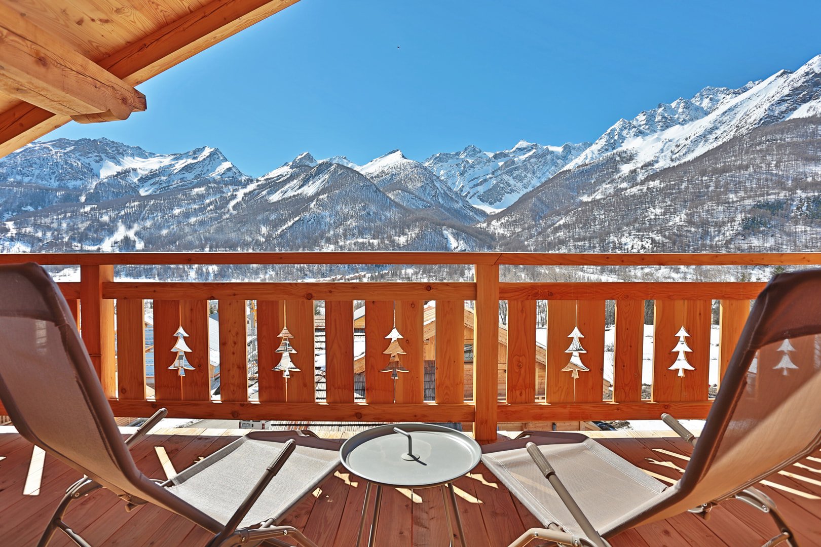 vue chalet cosy serre chevalier 