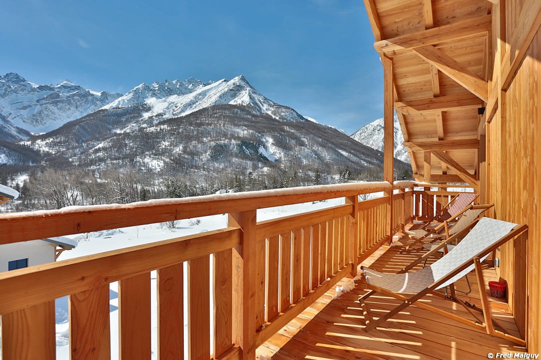 vue Chalet Cosy Serre Chevalier le Flocon