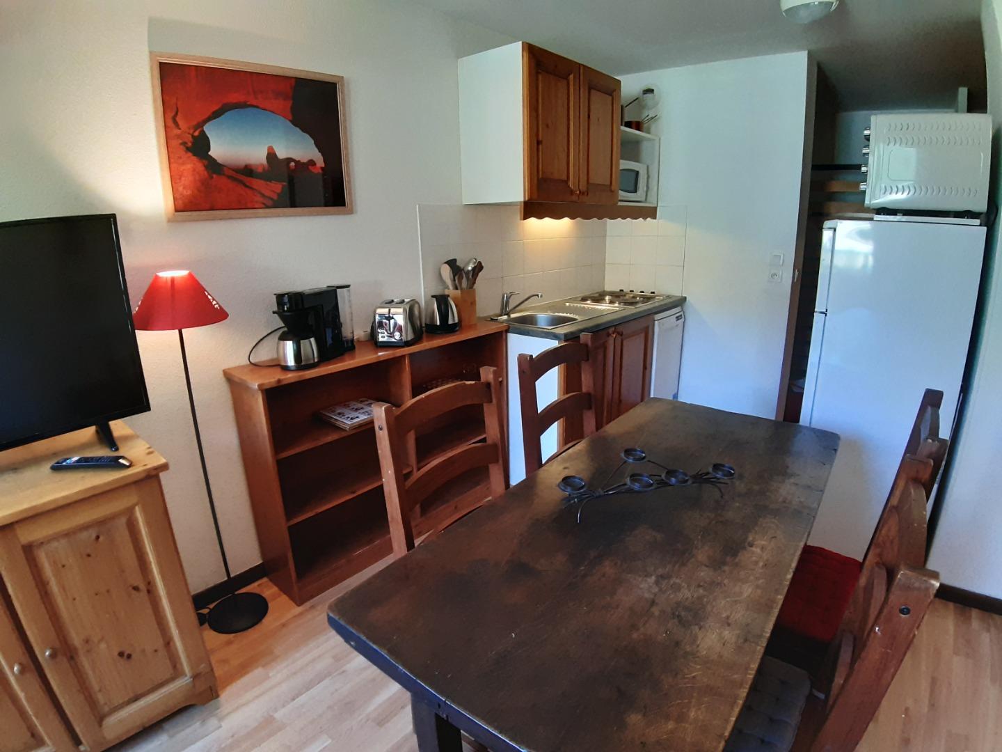 Balcons de la Vanoise n°514, avec grand balcon, 38 m2, 2*,  à 250m des pistes et commerces