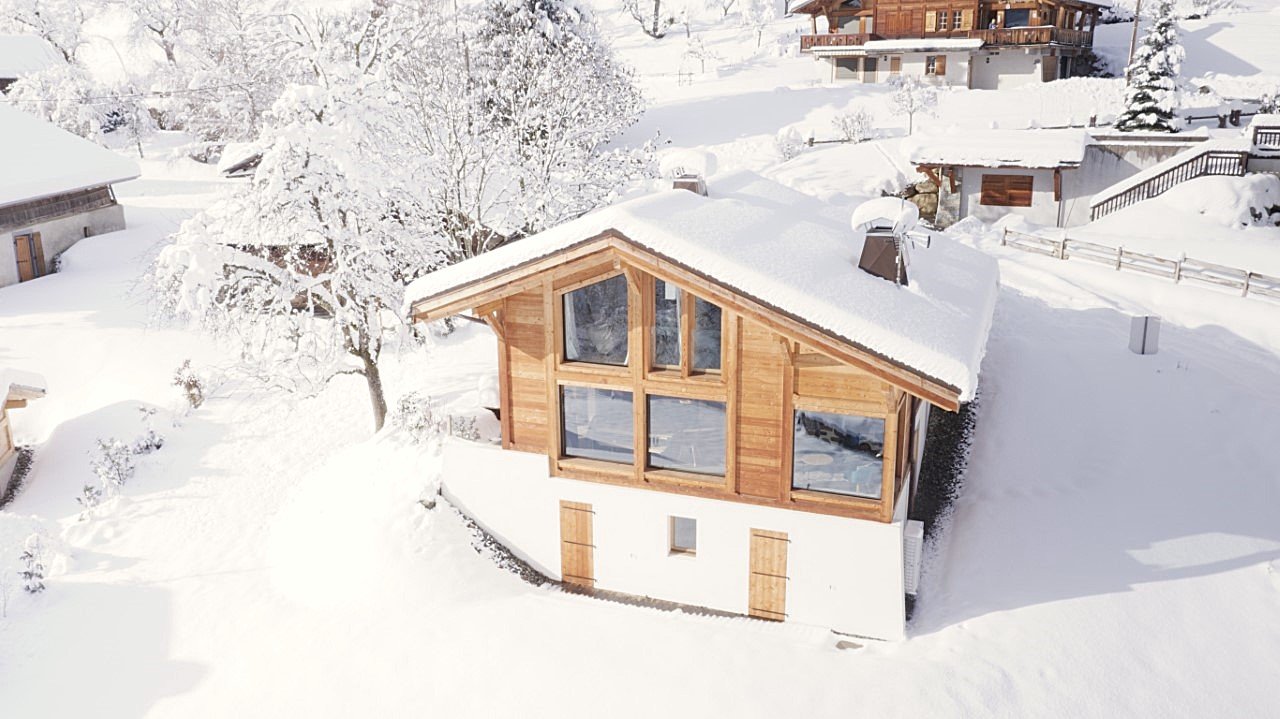 Chalet moderne Combloux / Megève 10-12 personnes avec vue panoramique sur le Mont Blanc / Sauna