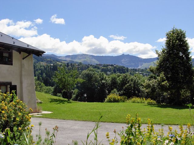 Chalet devant le bois