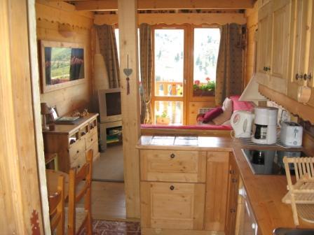 Belle plagne magnifique duplex 6 pers , 3 piéces , style chalet bois .Parking couvert privatif option