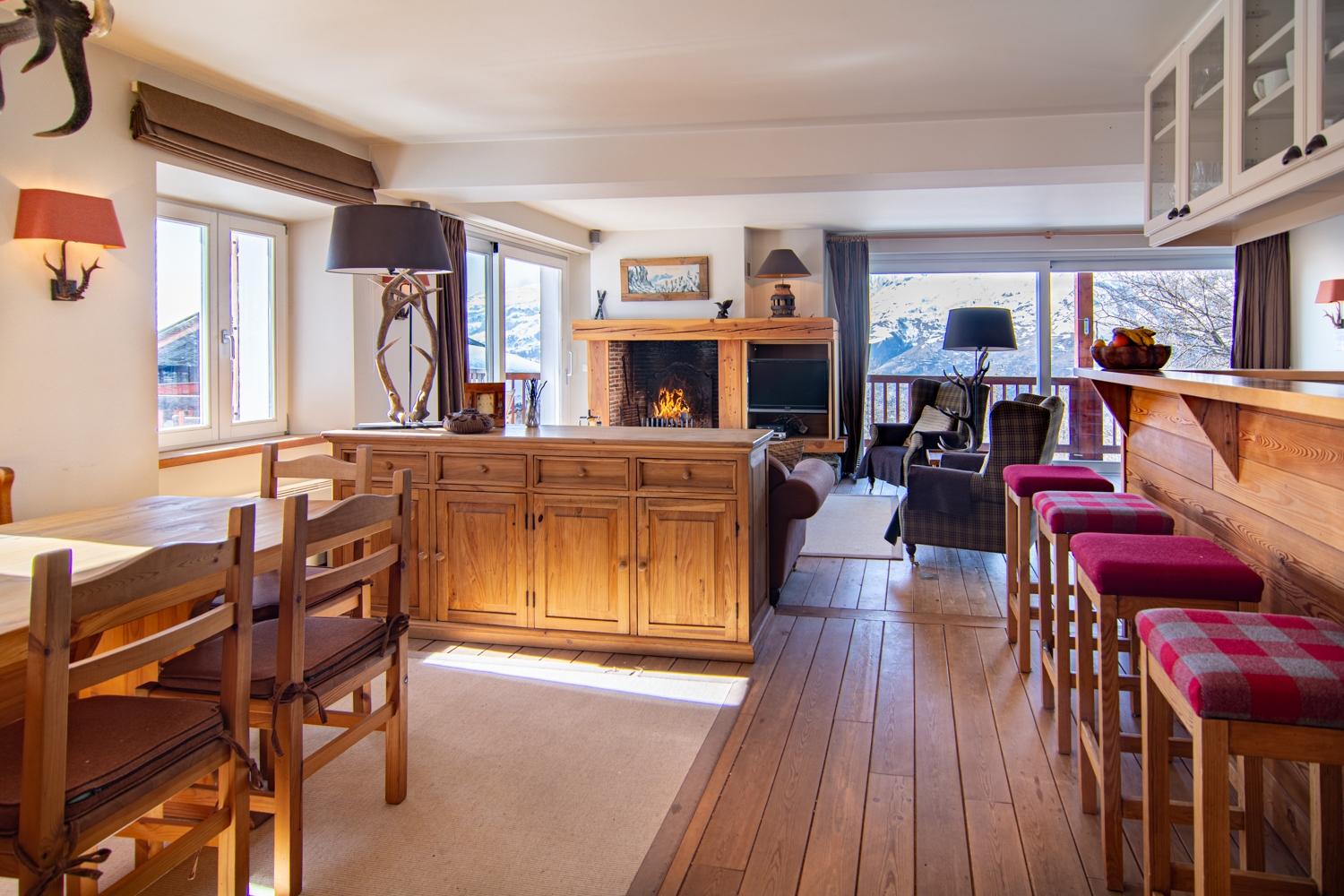 Chalet apt. Petit St Bernard -  ski in/out, sauna - vue montagne - 10PAX - Arc1600/Paradiski 