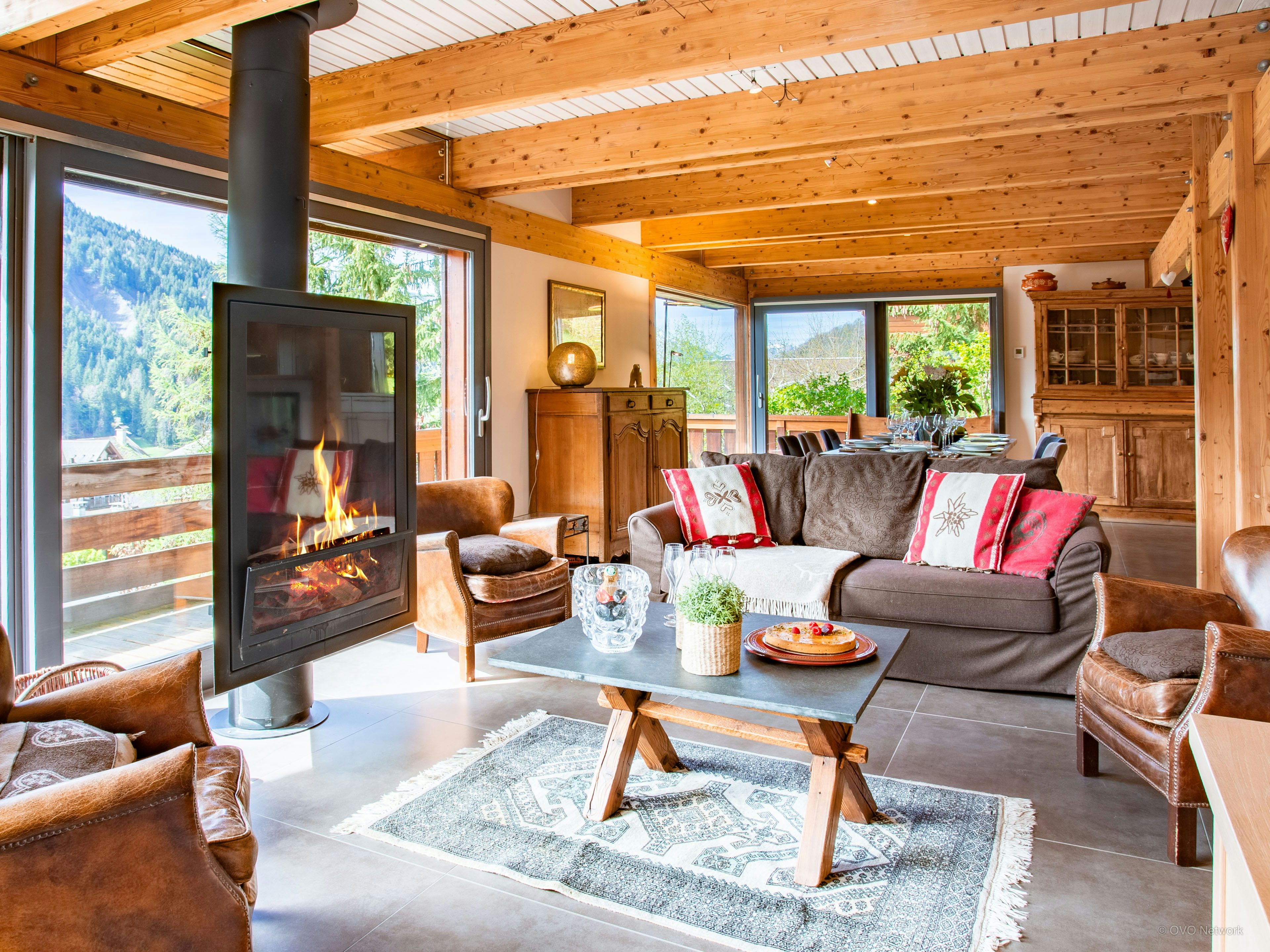 Séjour familial pour 8 avec sauna et belle vue