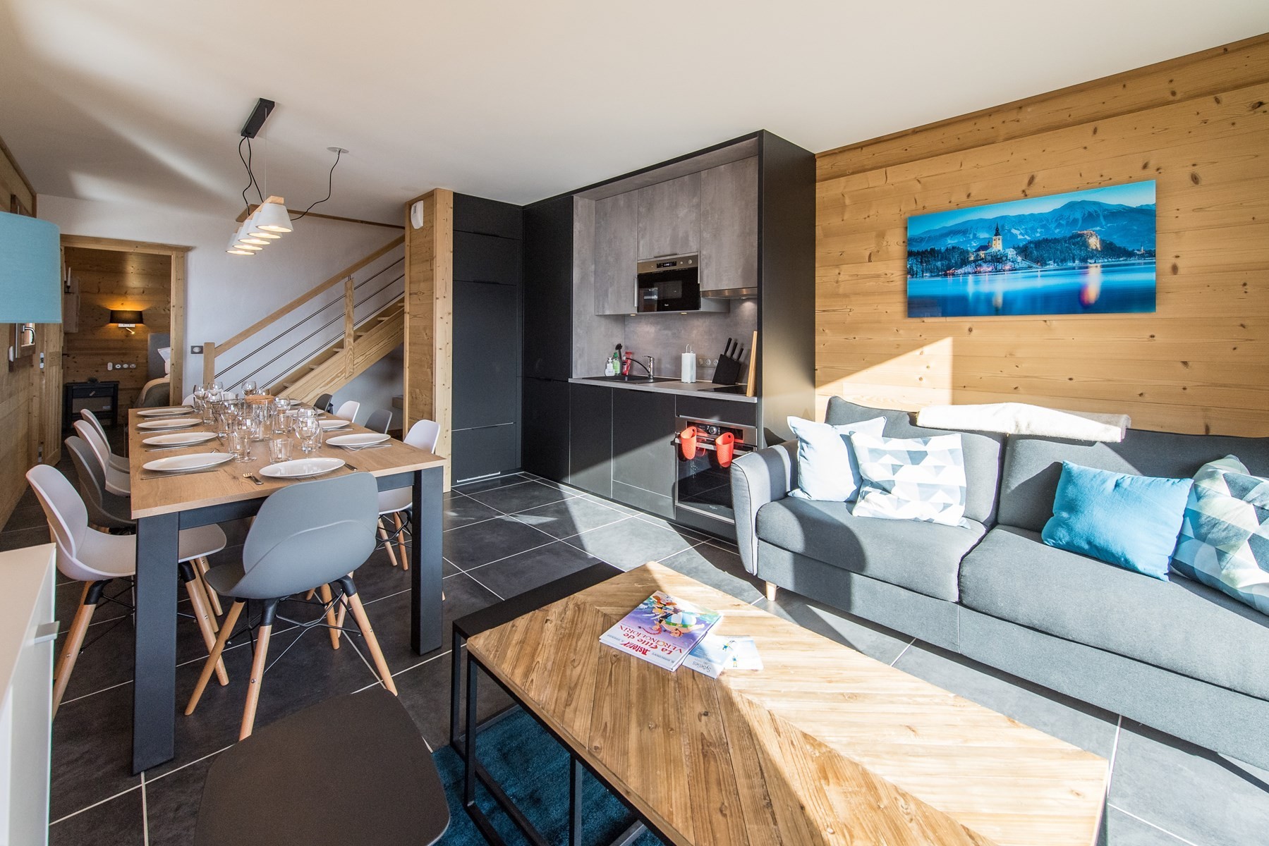 Appartement haut de gamme sur les pistes, vue panoramique