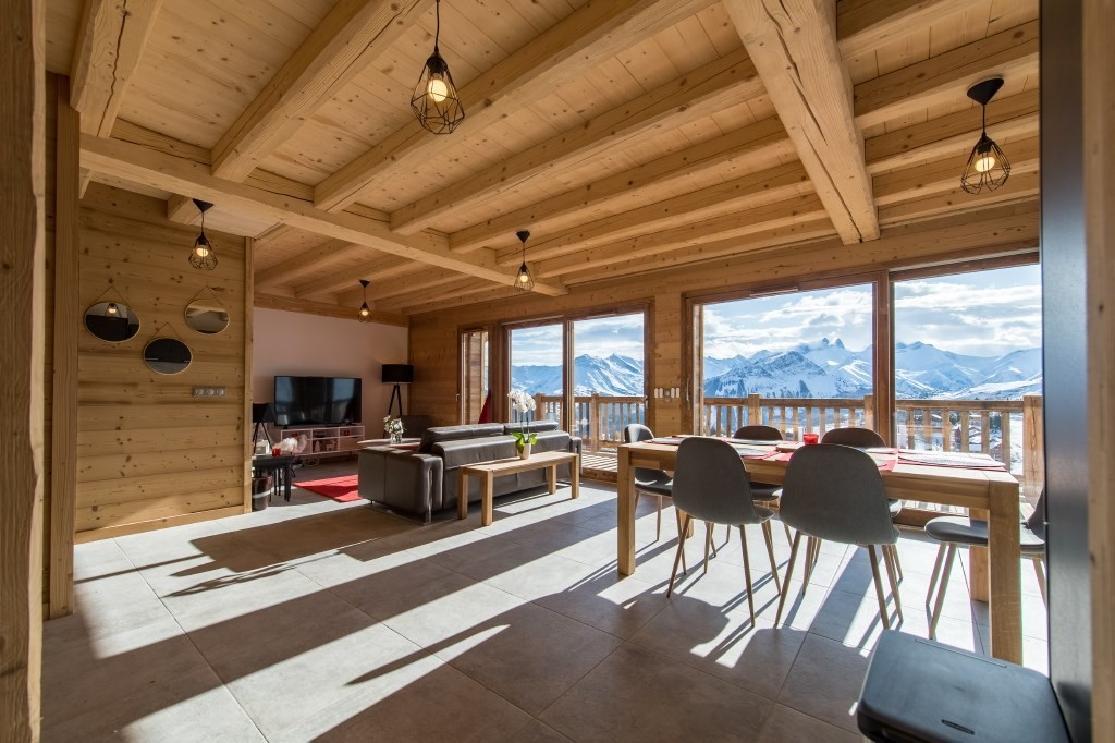Appartment mansardé sur les pistes, vue panoramique