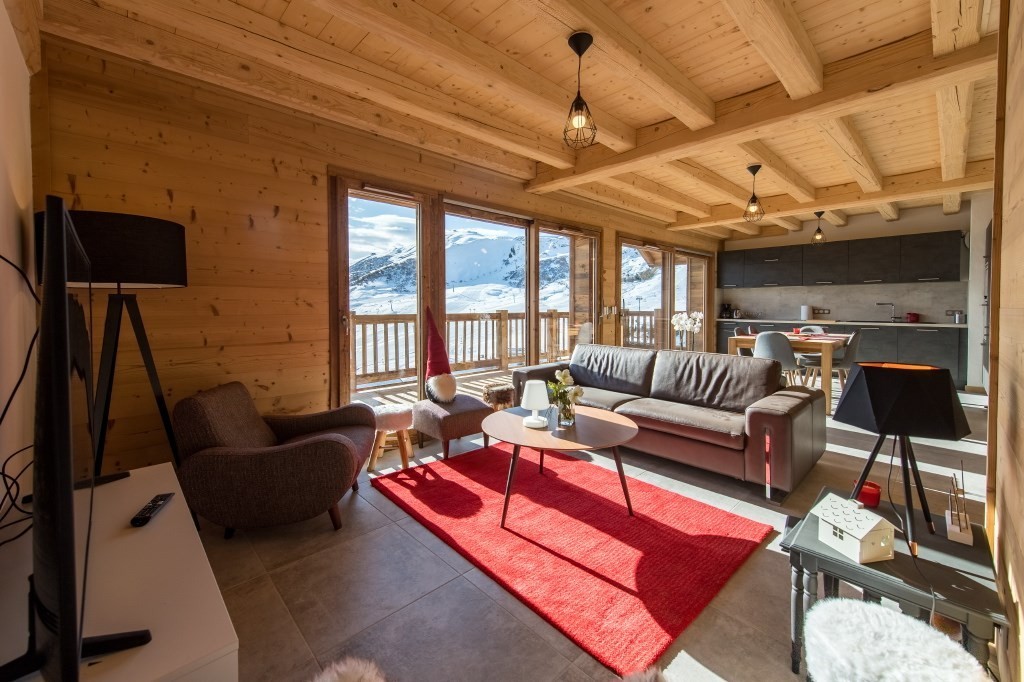 Appartment mansardé sur les pistes, vue panoramique