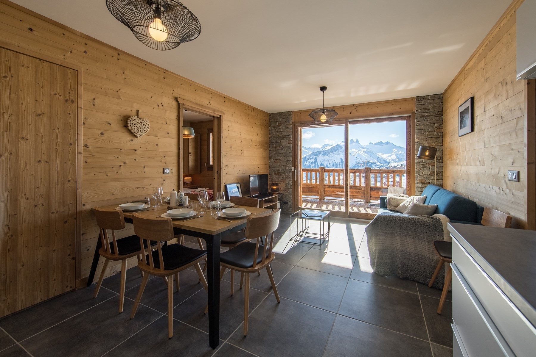 Appartement moderne et chaleureux sur les pistes