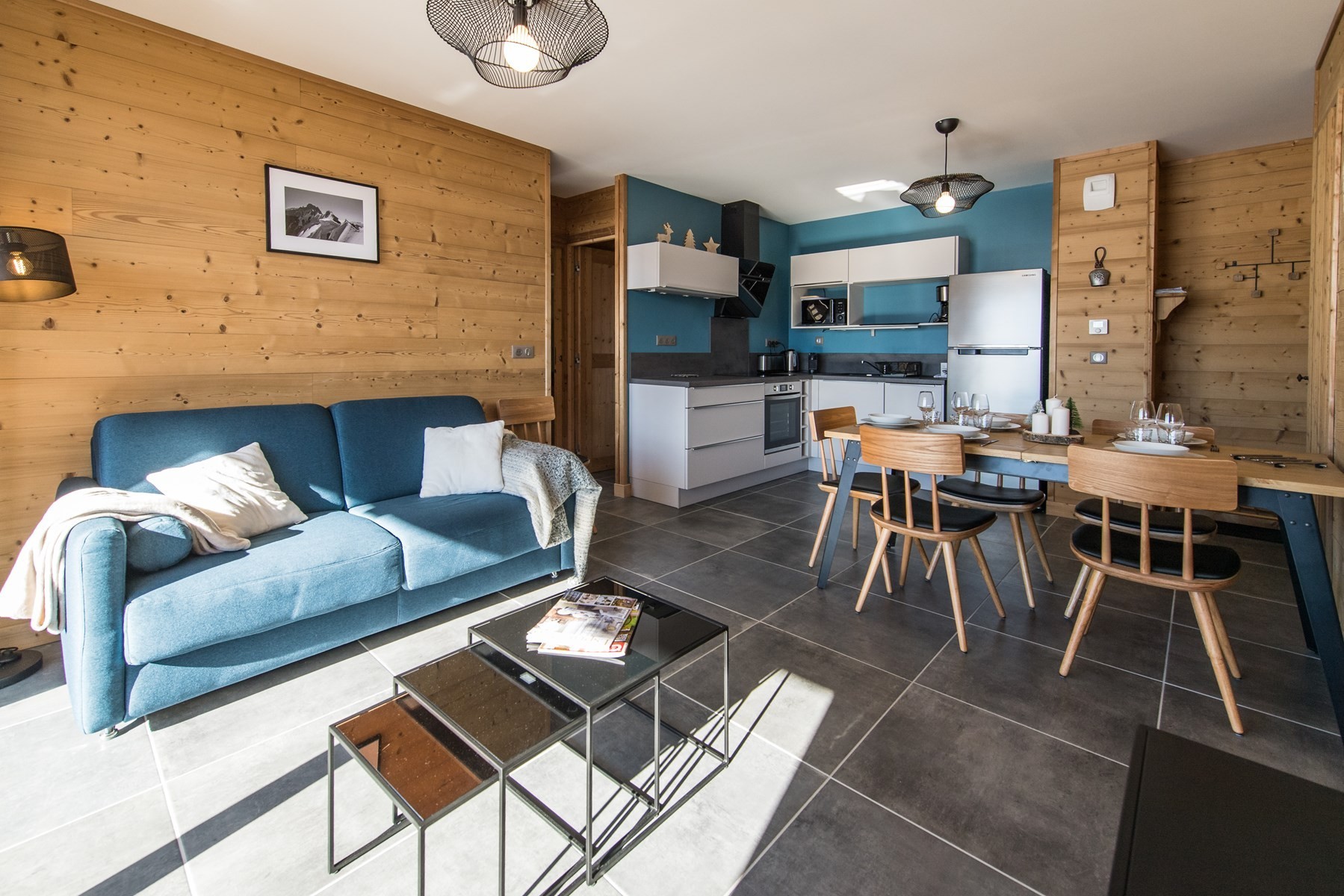 Appartement moderne et chaleureux sur les pistes
