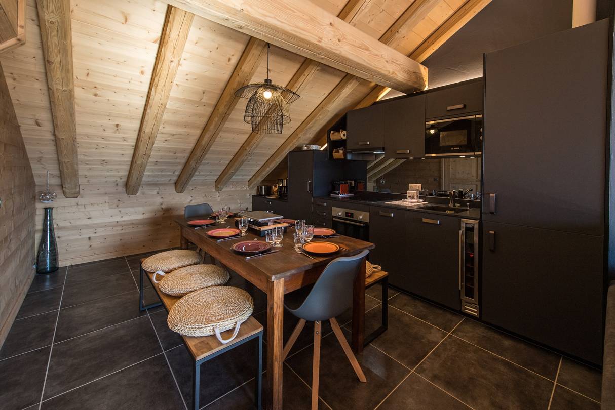 Appartement au dernier étage sur les pistes