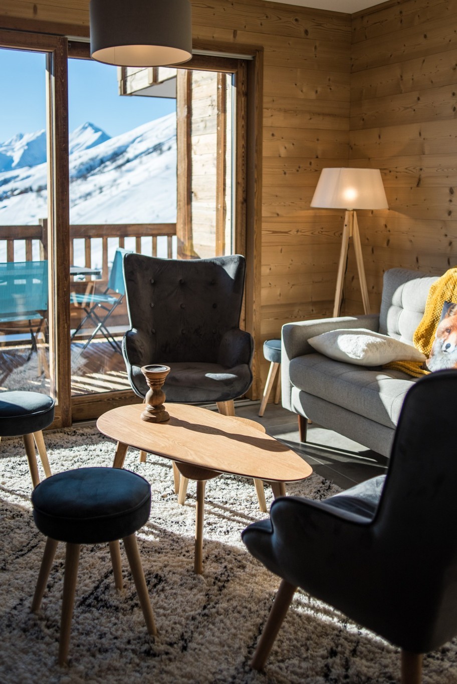 Magnifique duplex sur les pistes, vue panoramique