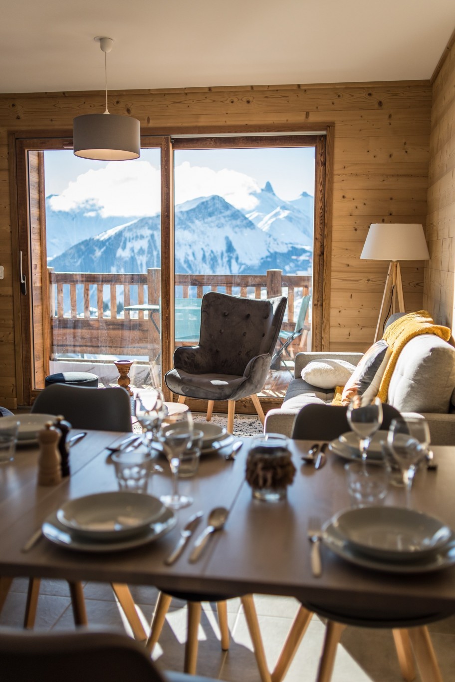 Magnifique duplex sur les pistes, vue panoramique