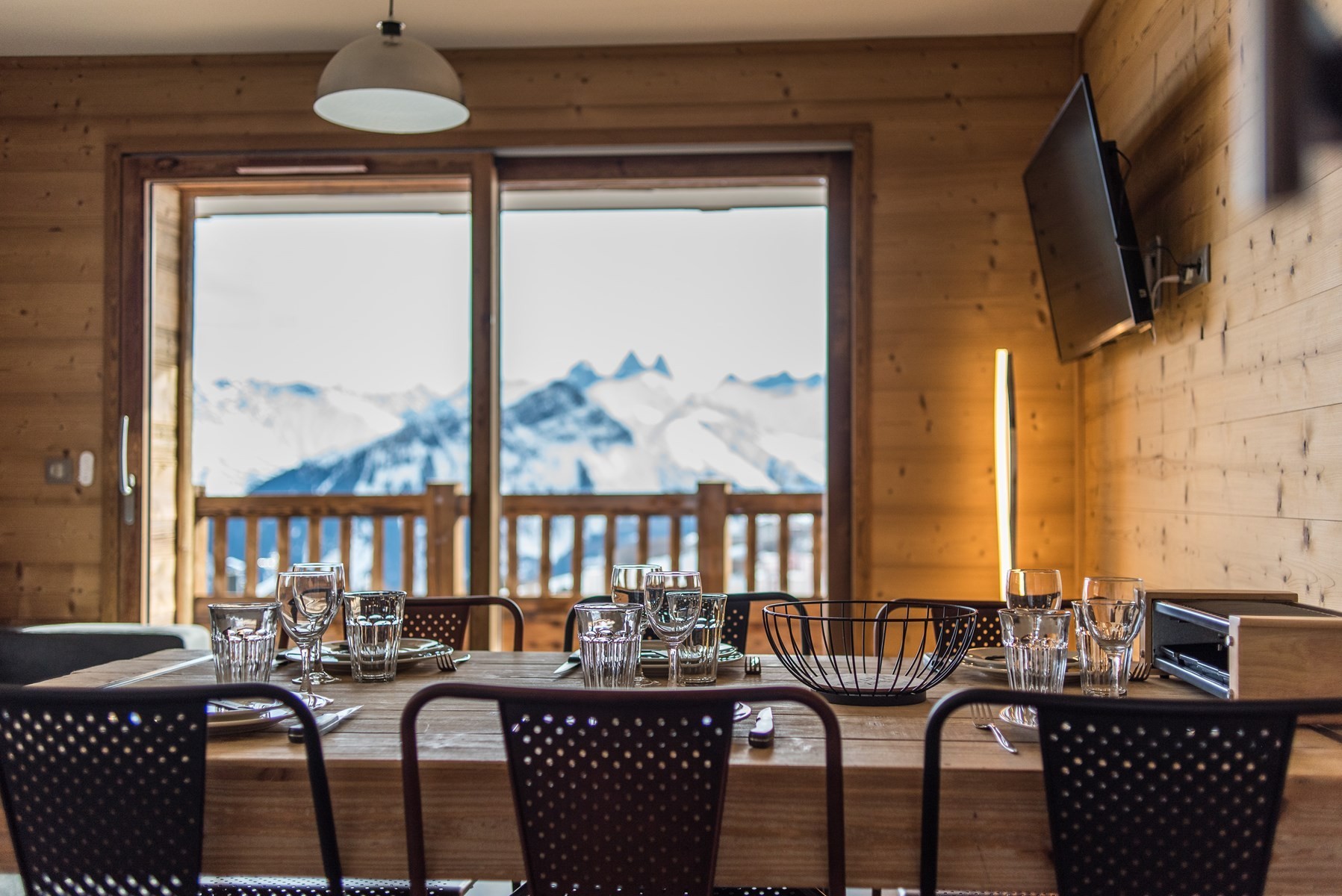 Appartement traversant sur les pistes