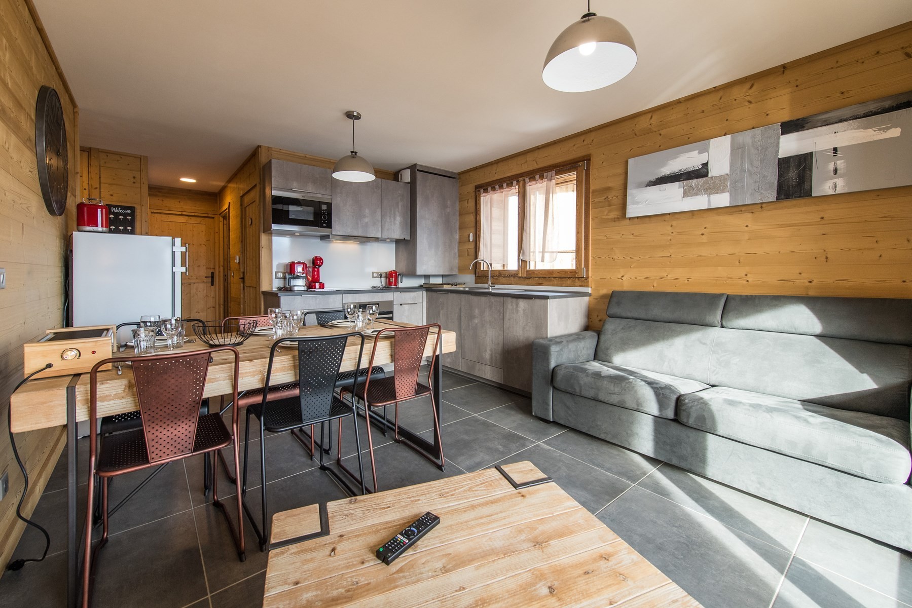 Appartement traversant sur les pistes