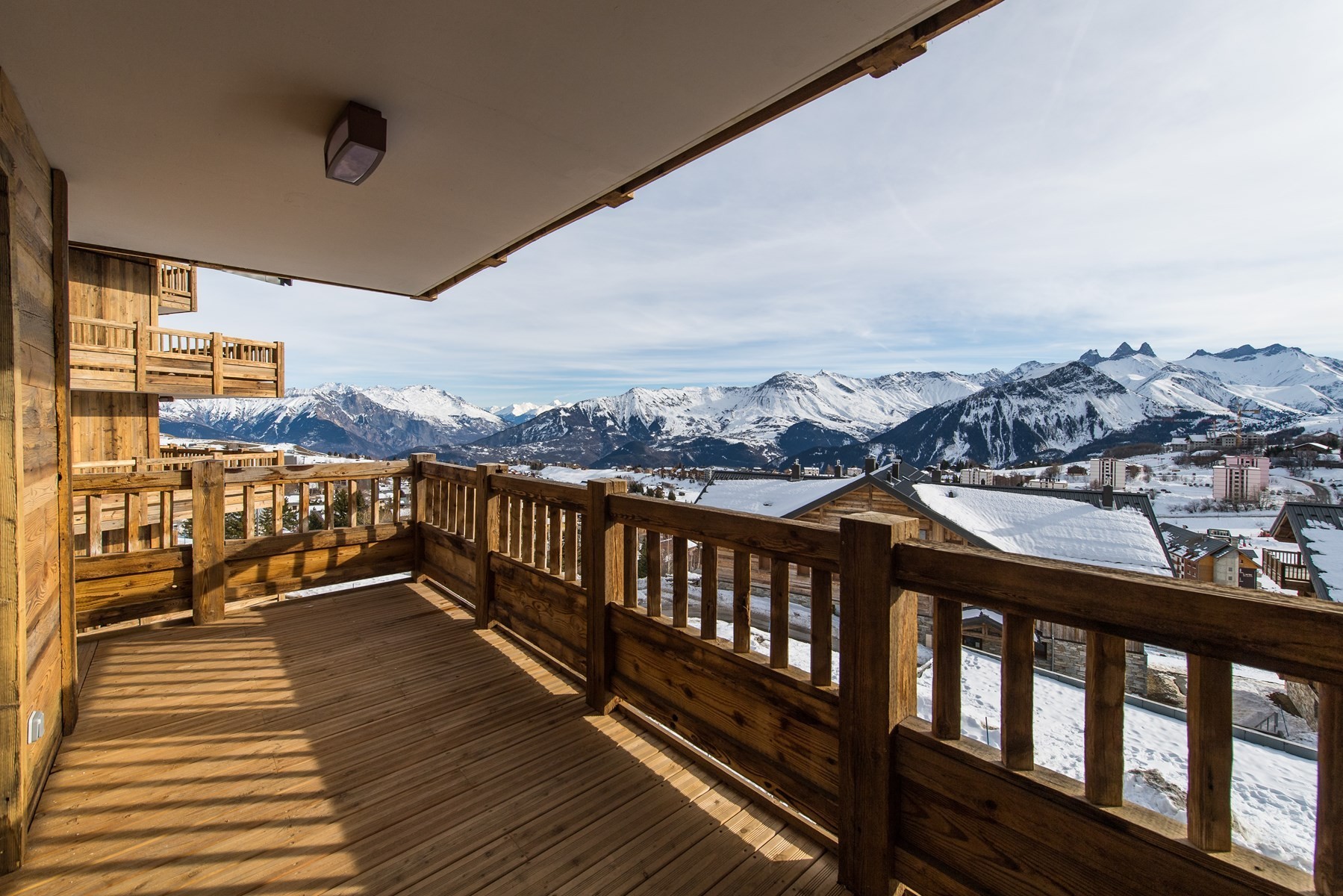 Appartement traversant sur les pistes