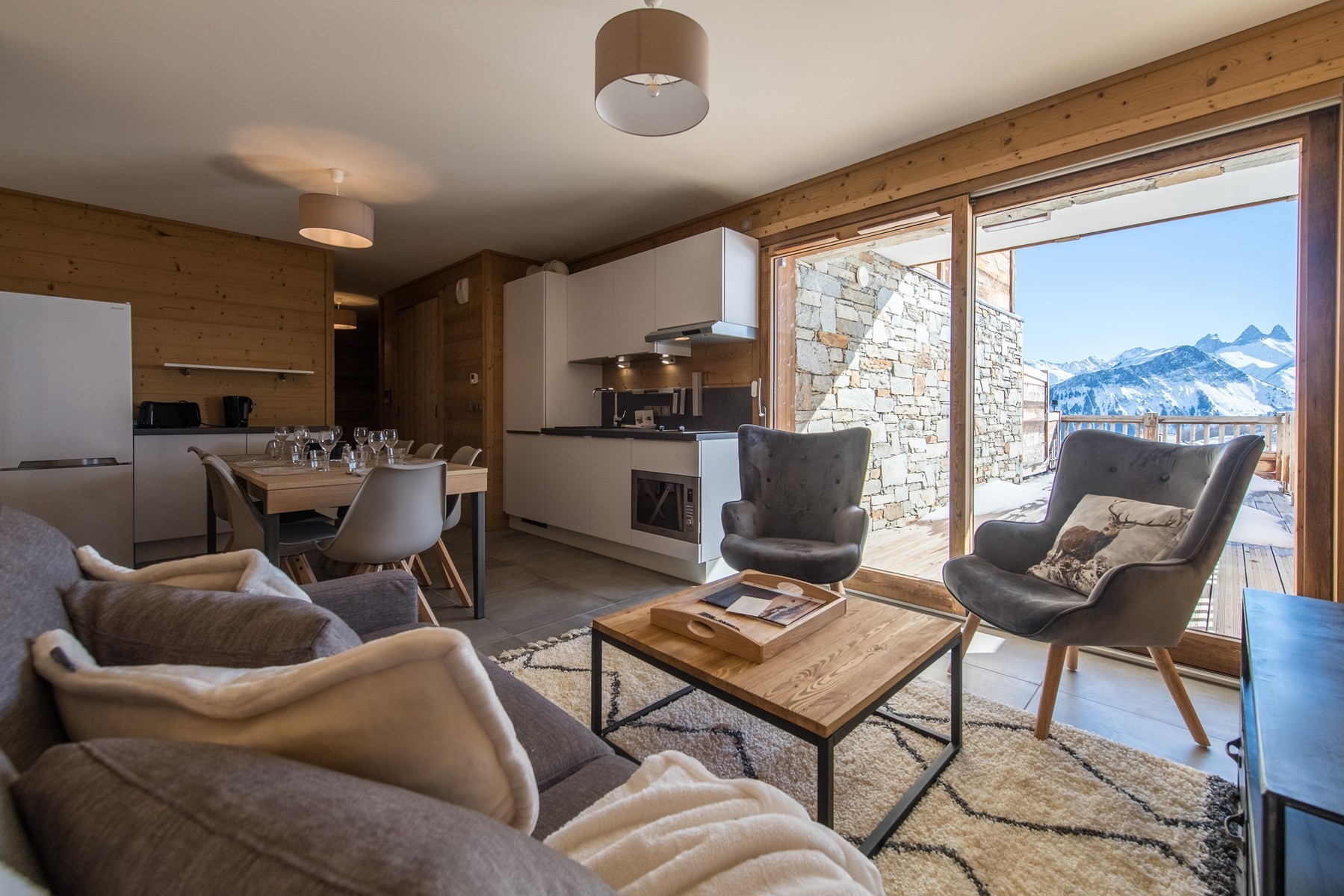Grande terrasse sur les pistes