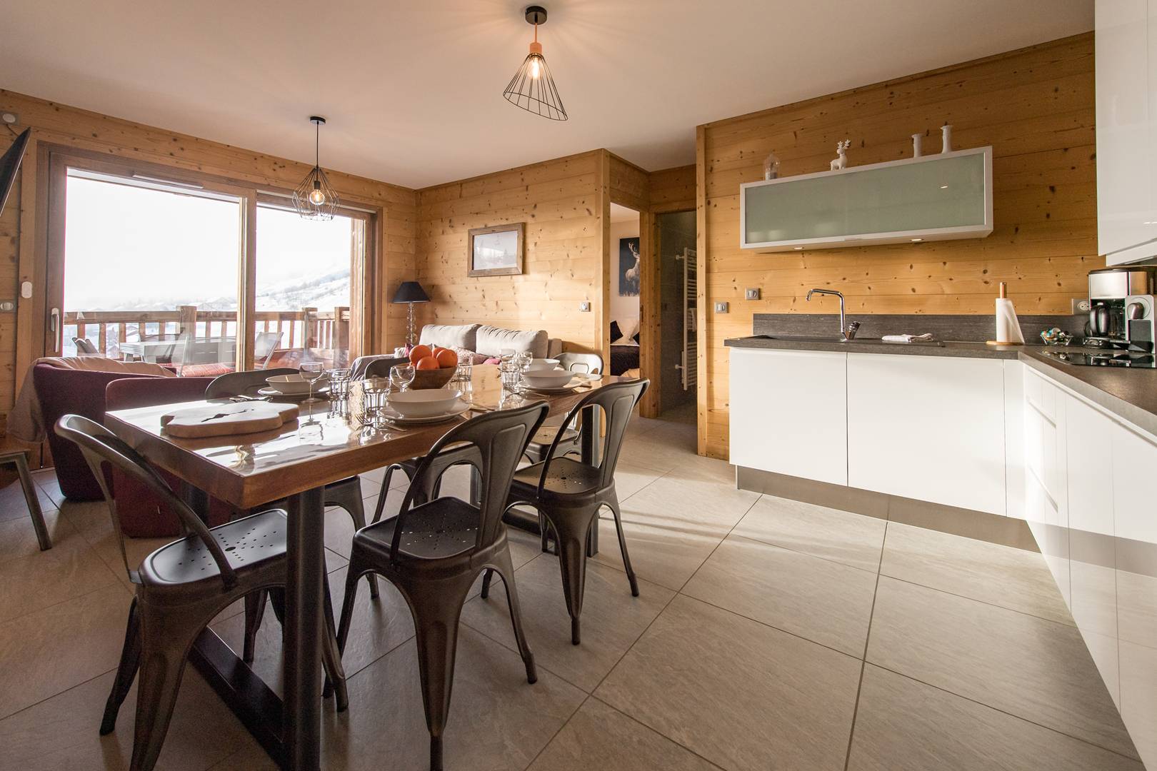 Appartement chaleureux sur les pistes
