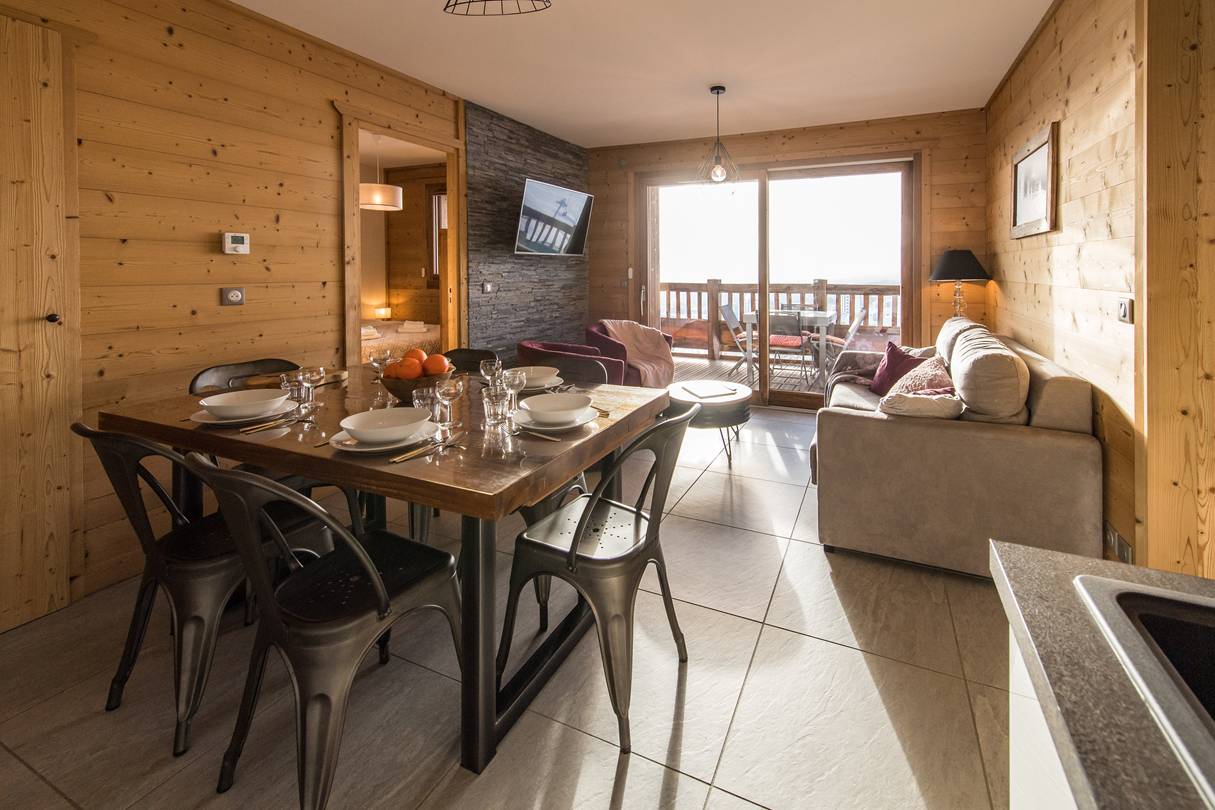 Appartement chaleureux sur les pistes