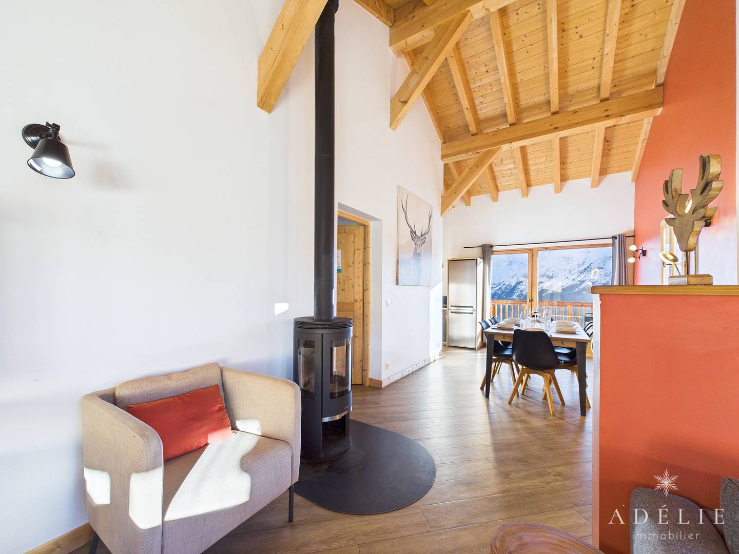 Chalet 10 personnes skis aux pieds à la Rosière 