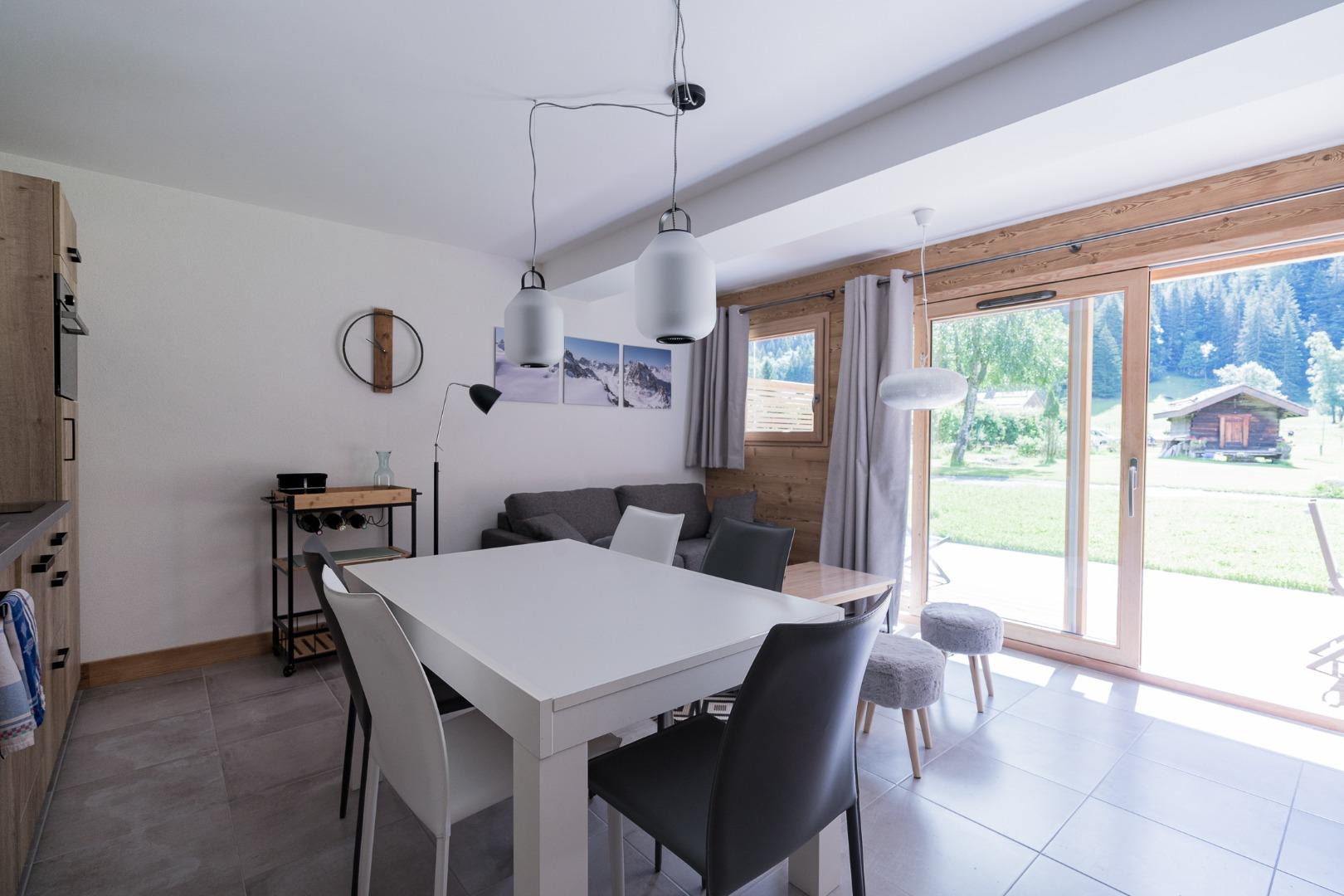 Appartement chalet Les Drus avec terrasse et jardin au pied des pistes