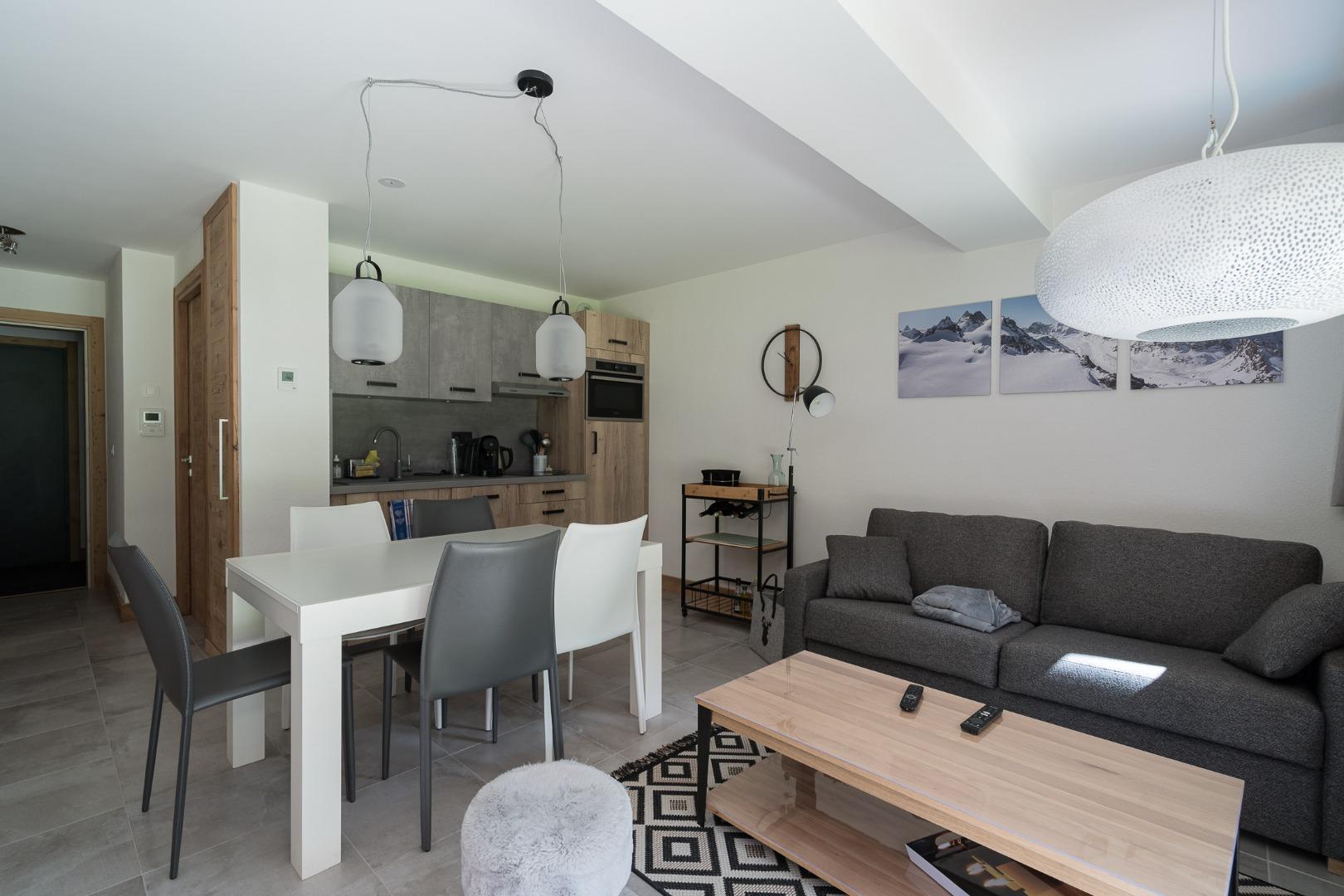 Appartement chalet Les Drus avec terrasse et jardin au pied des pistes