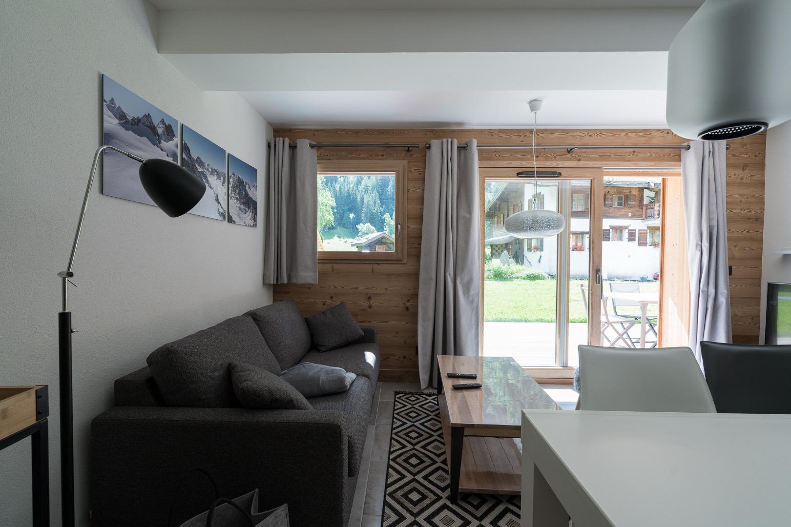 Appartement chalet Les Drus avec terrasse et jardin au pied des pistes