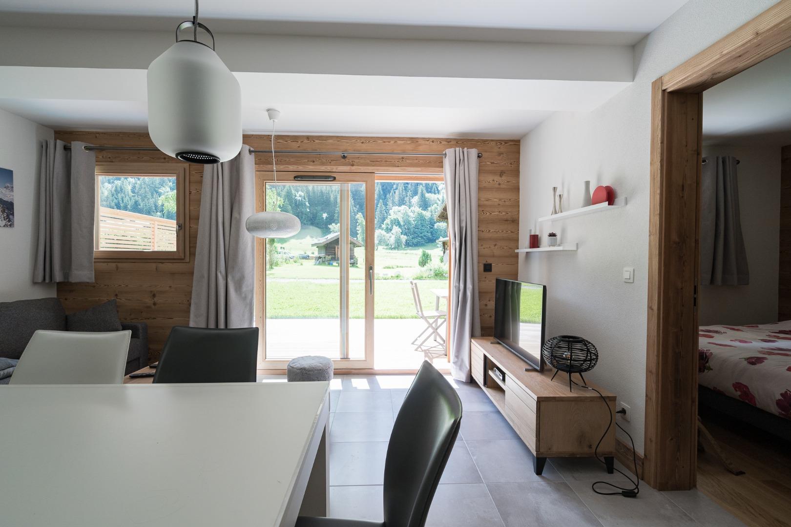 Appartement chalet Les Drus avec terrasse et jardin au pied des pistes