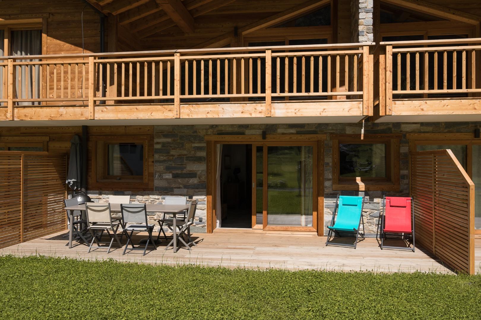 Appartement chalet Les Drus avec terrasse et jardin au pied des pistes