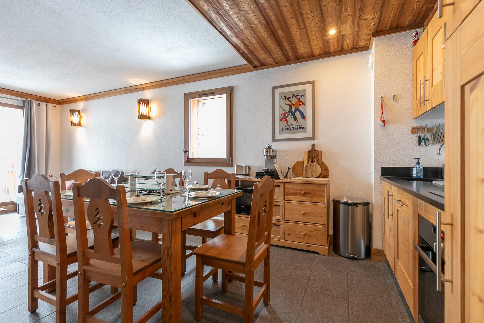 Appartement sur les pistes avec terrasse
