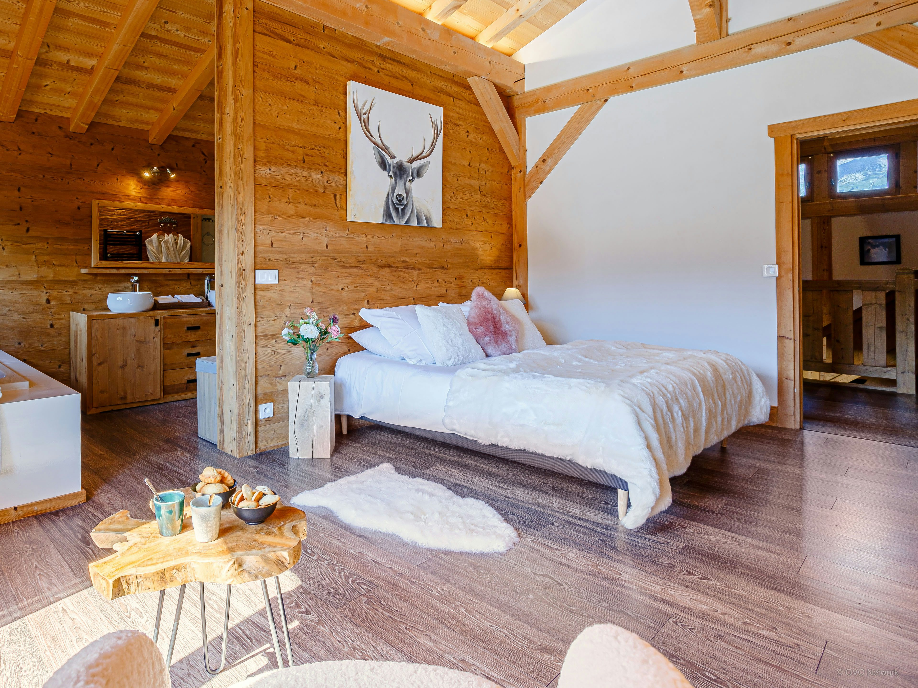 Jacuzzi, sauna et vues sur le mont Blanc