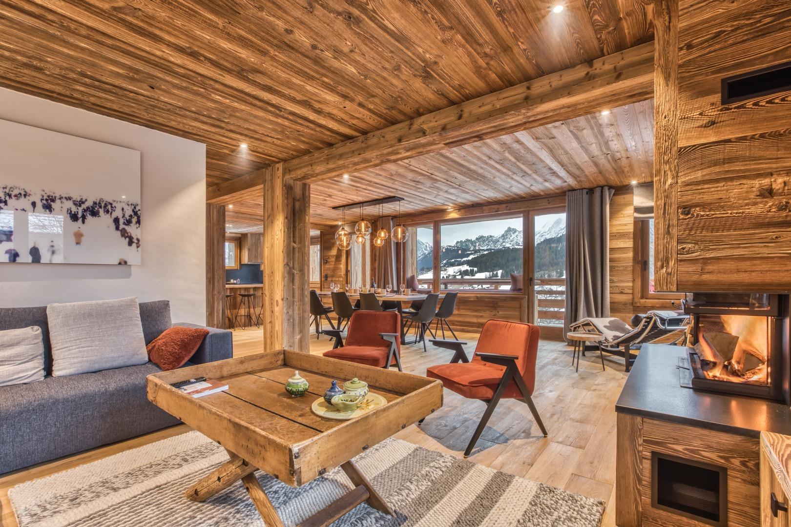 CHALET-ORMARET-MEGEVE Spa & Montblanc