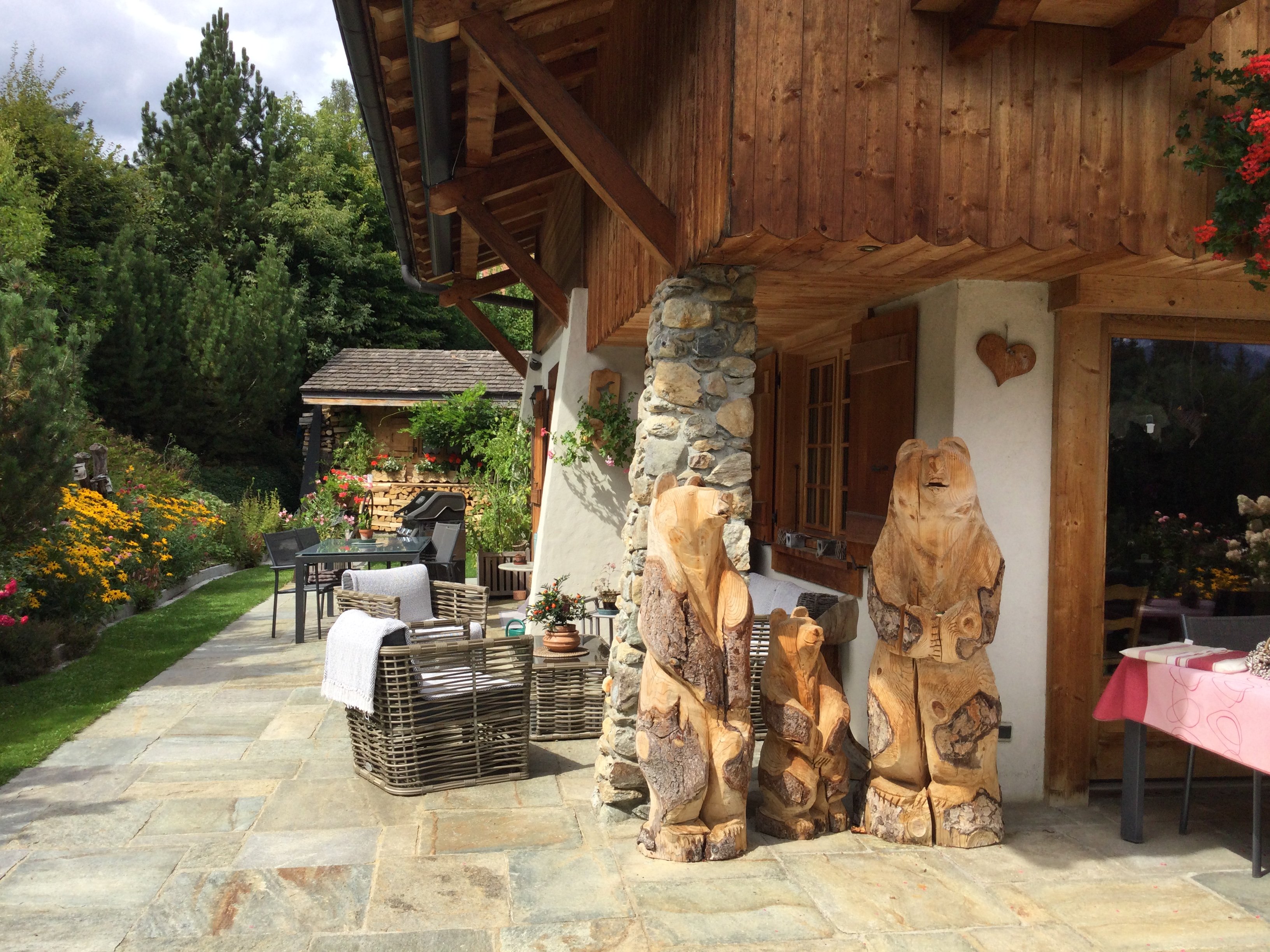 Chalet des fleurs ***** vue exceptionnelle chaine du mont blanc