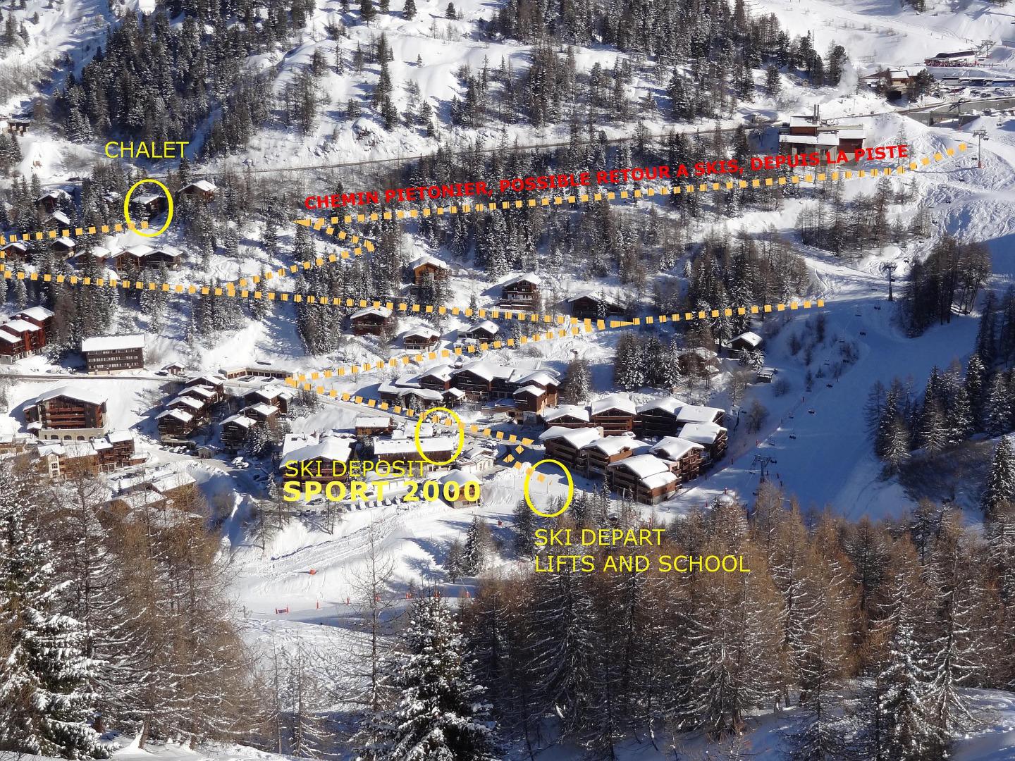 Chalet Antonin dans les sapins de Plagne 1800 à 300 des pistes et des commerces