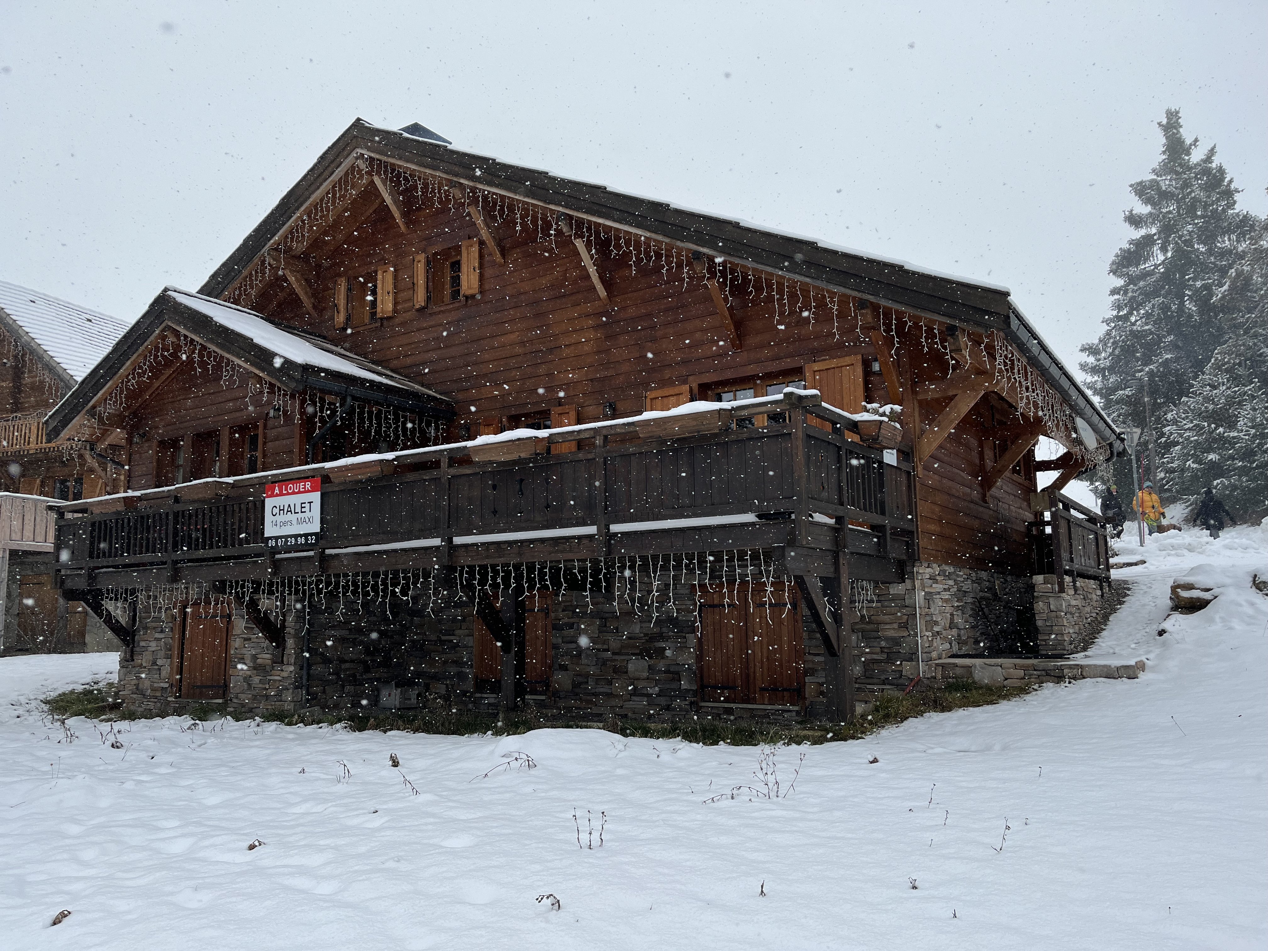 Le chalet en hiver