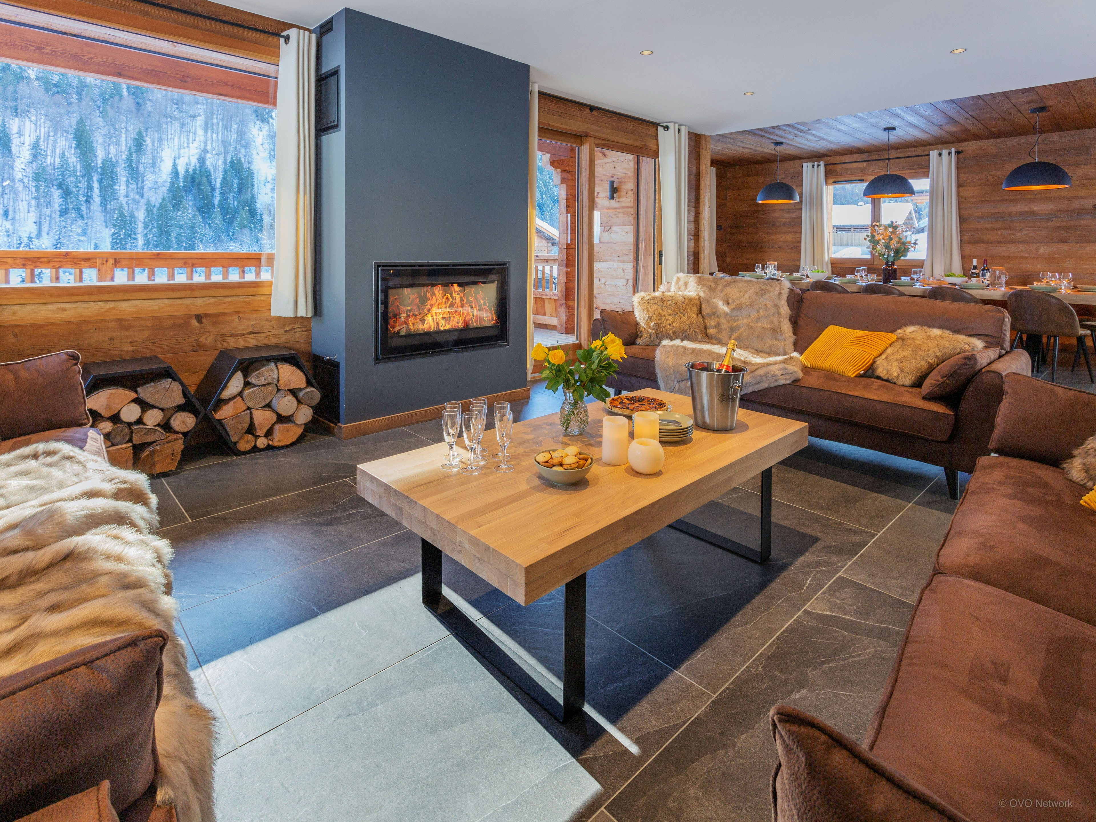 Séjour tout luxe avec jacuzzi et sauna