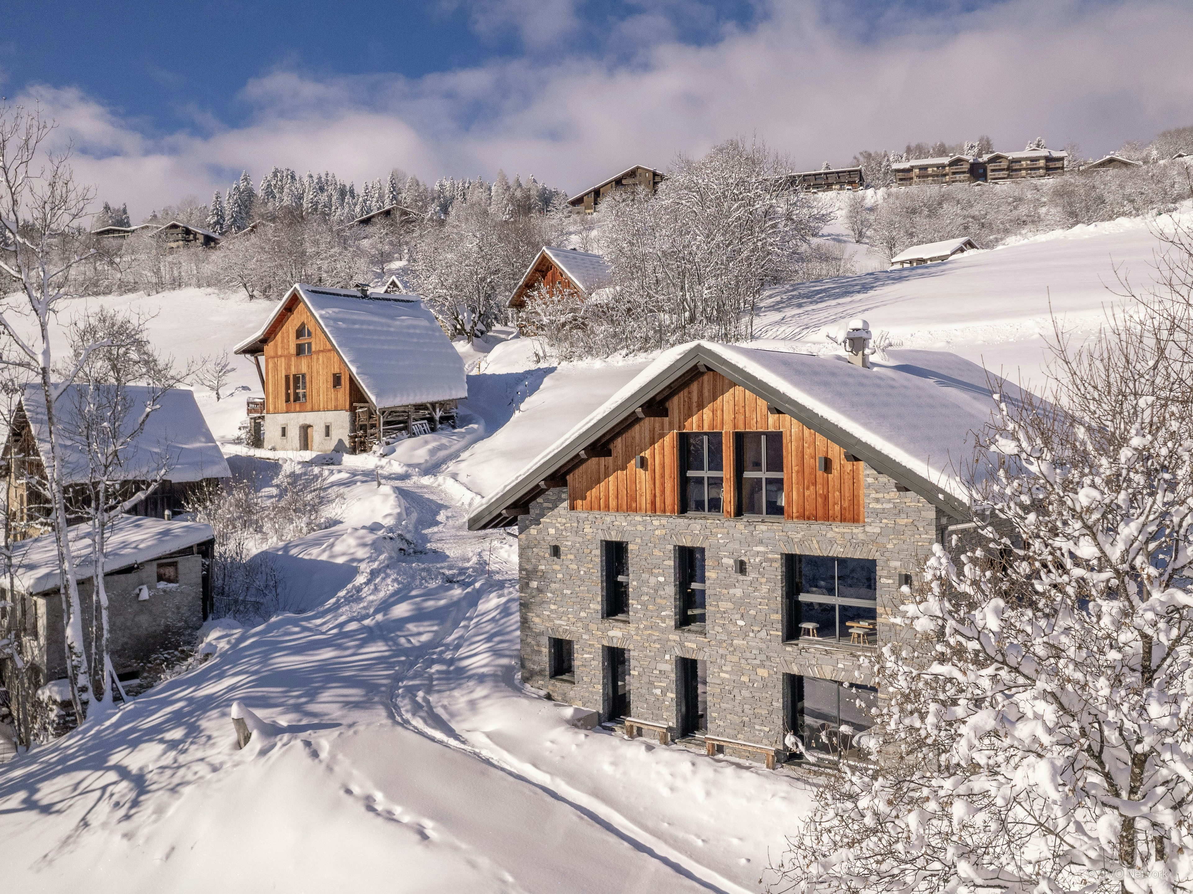 Chalet isolé pour 12 près de Valmorel–Doucy