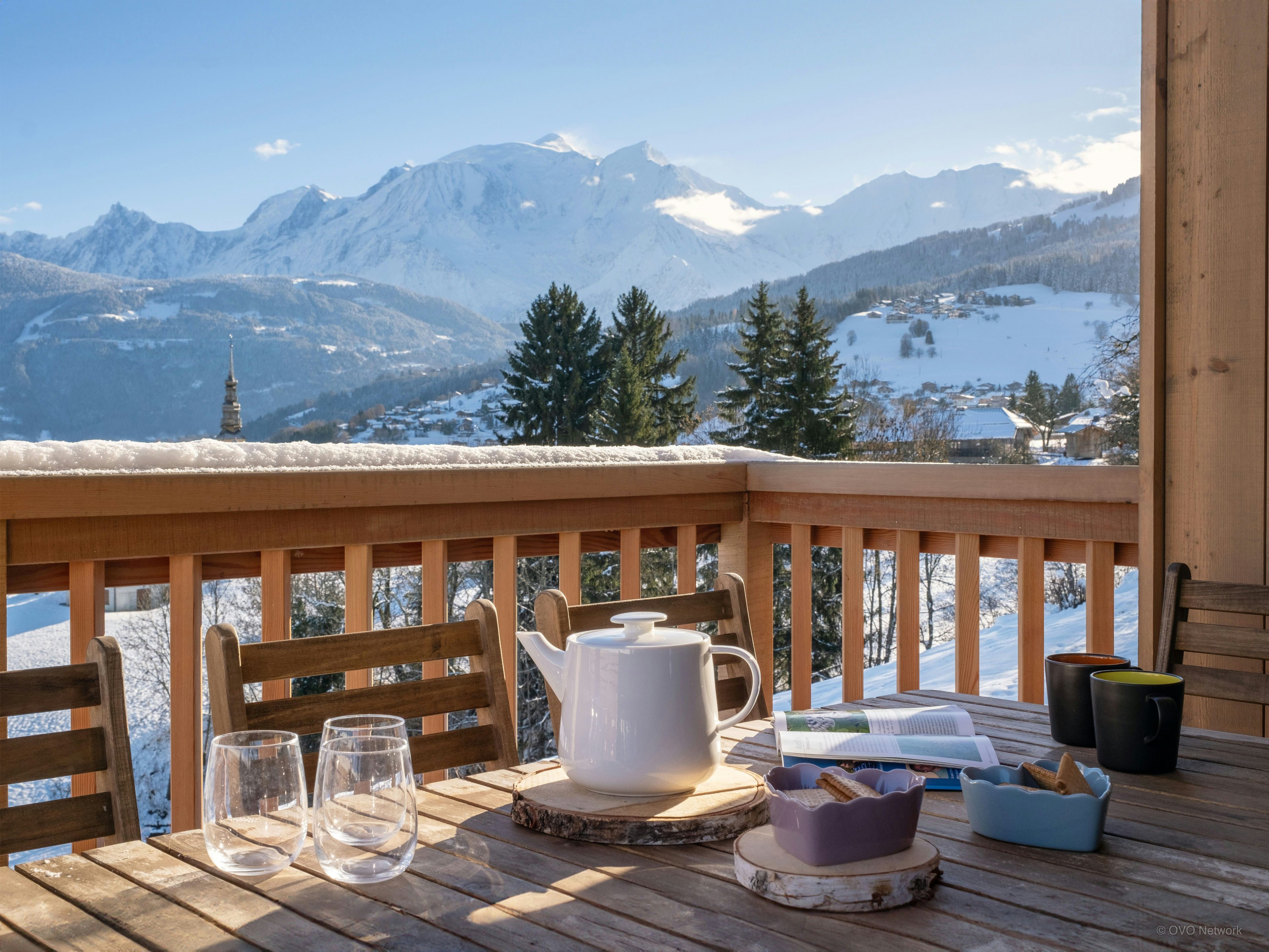 Séjour familial proche pistes & vue sur le Mont Blanc