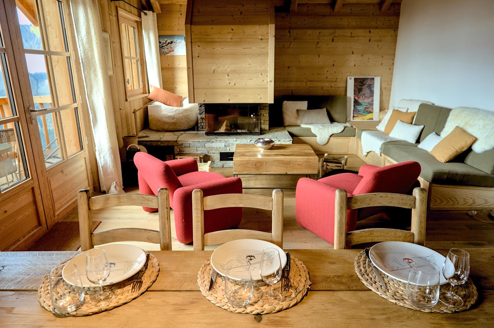  BLANC MARINE  5* / 90m2 /  8 pers / 3 chambres et 3 SDB /  PIEDS DES PISTES 