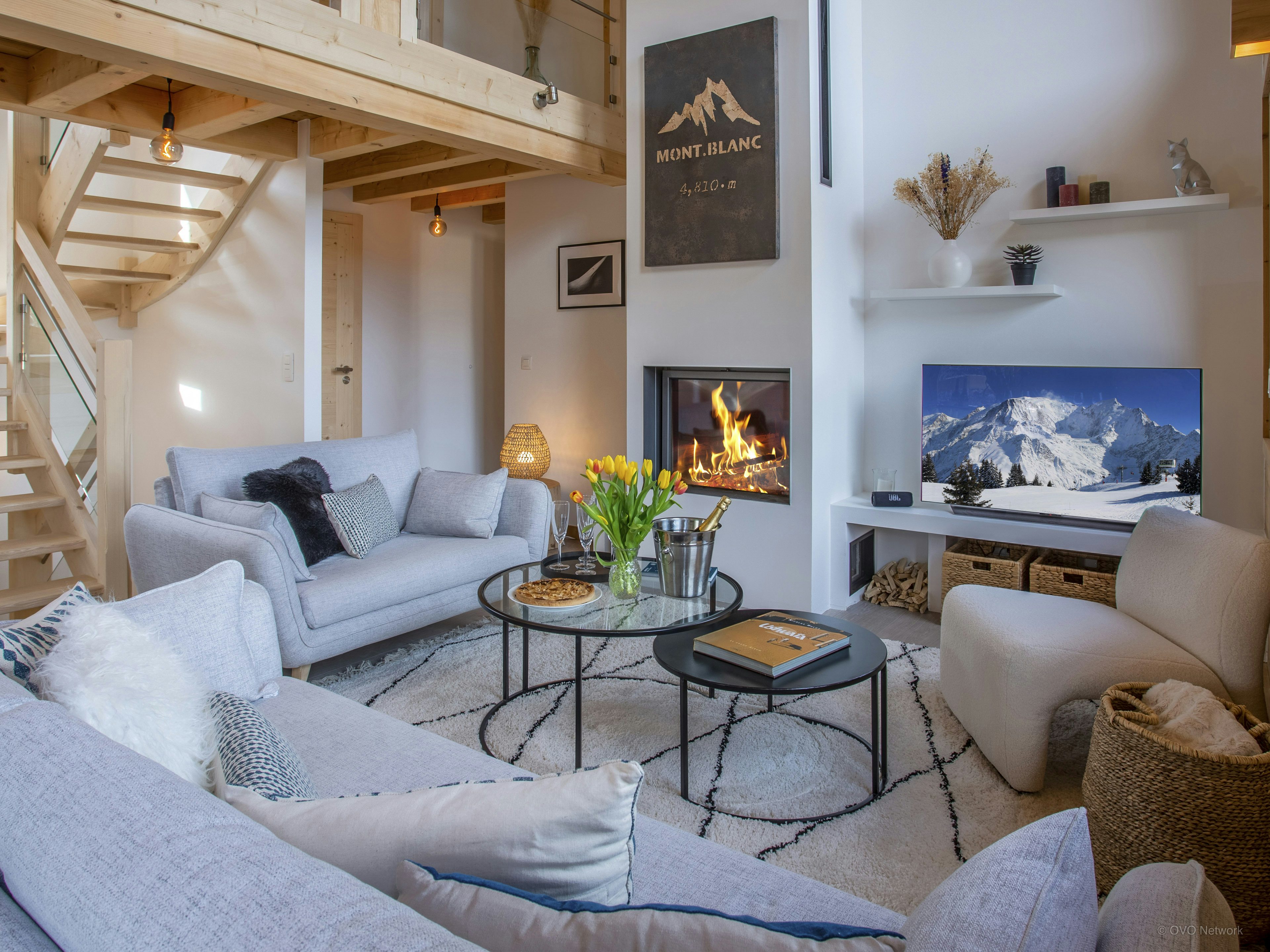 Séjour pour 8 avec vue sur le Mont Blanc et jacuzzi