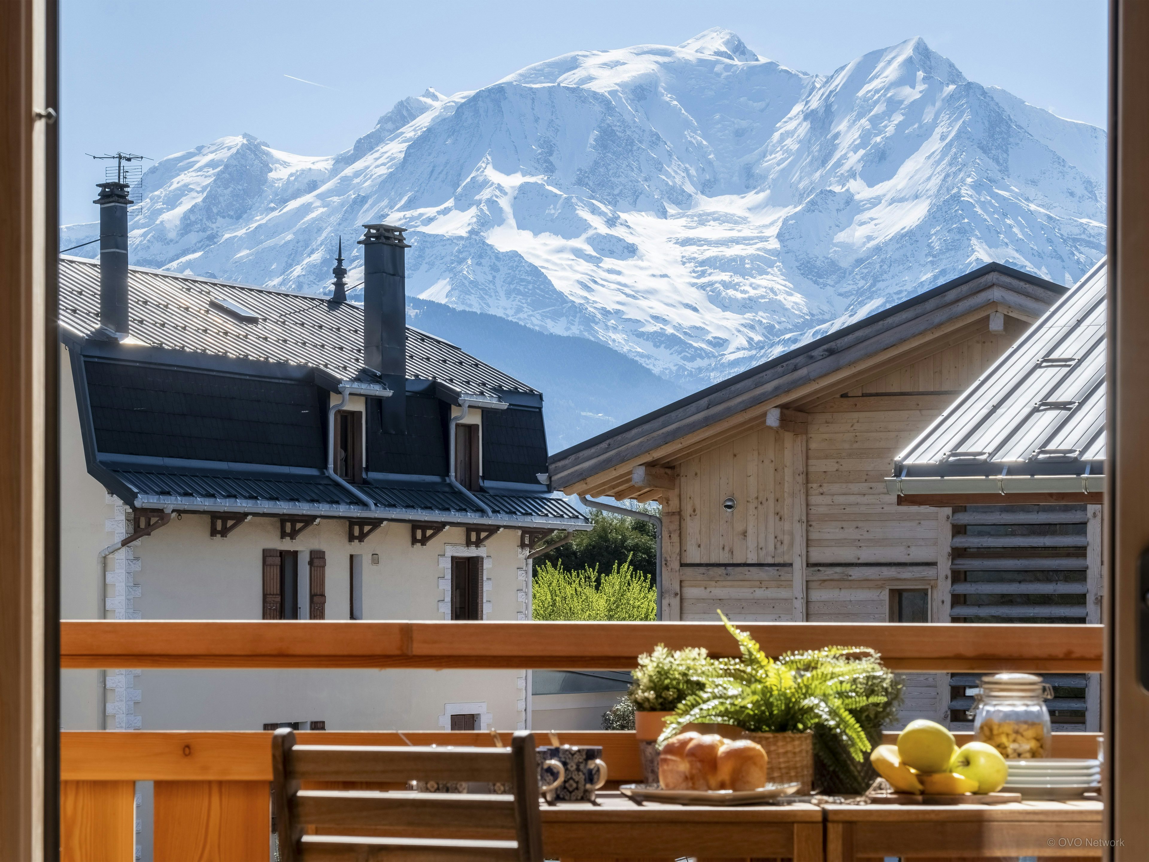 Séjour pour 8 avec vue sur le Mont Blanc et jacuzzi
