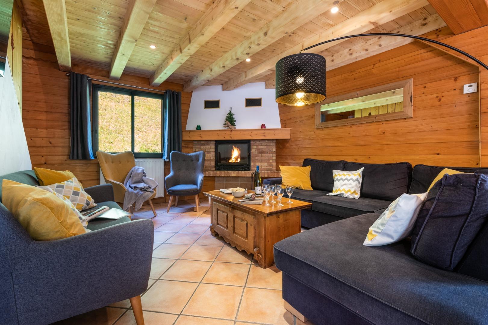 Snow Star - grand chalet pour 15 pers. + Au pied des pistes des Menuires-3 Vallées - cheminée -sauna- spa- salle de jeu