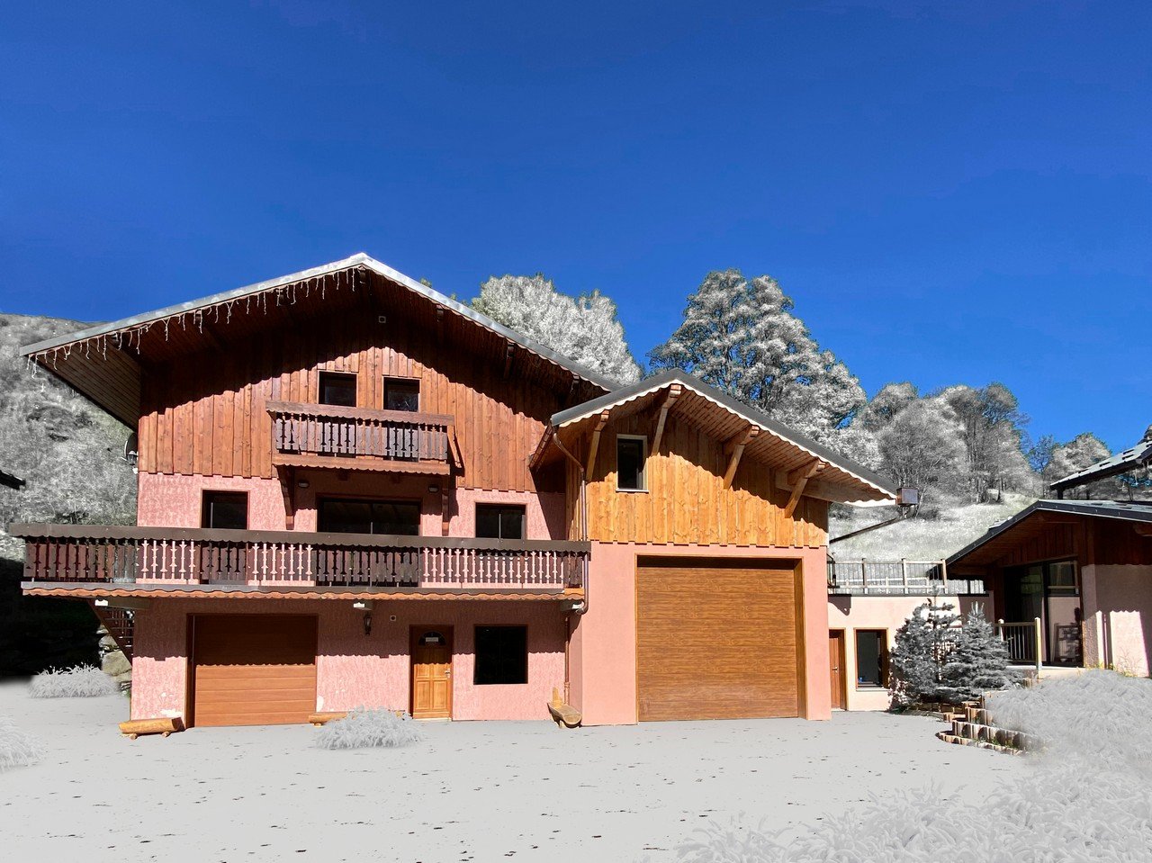 Snow Star - grand chalet pour 15 pers. + Au pied des pistes des Menuires-3 Vallées - cheminée -sauna- spa- salle de jeu