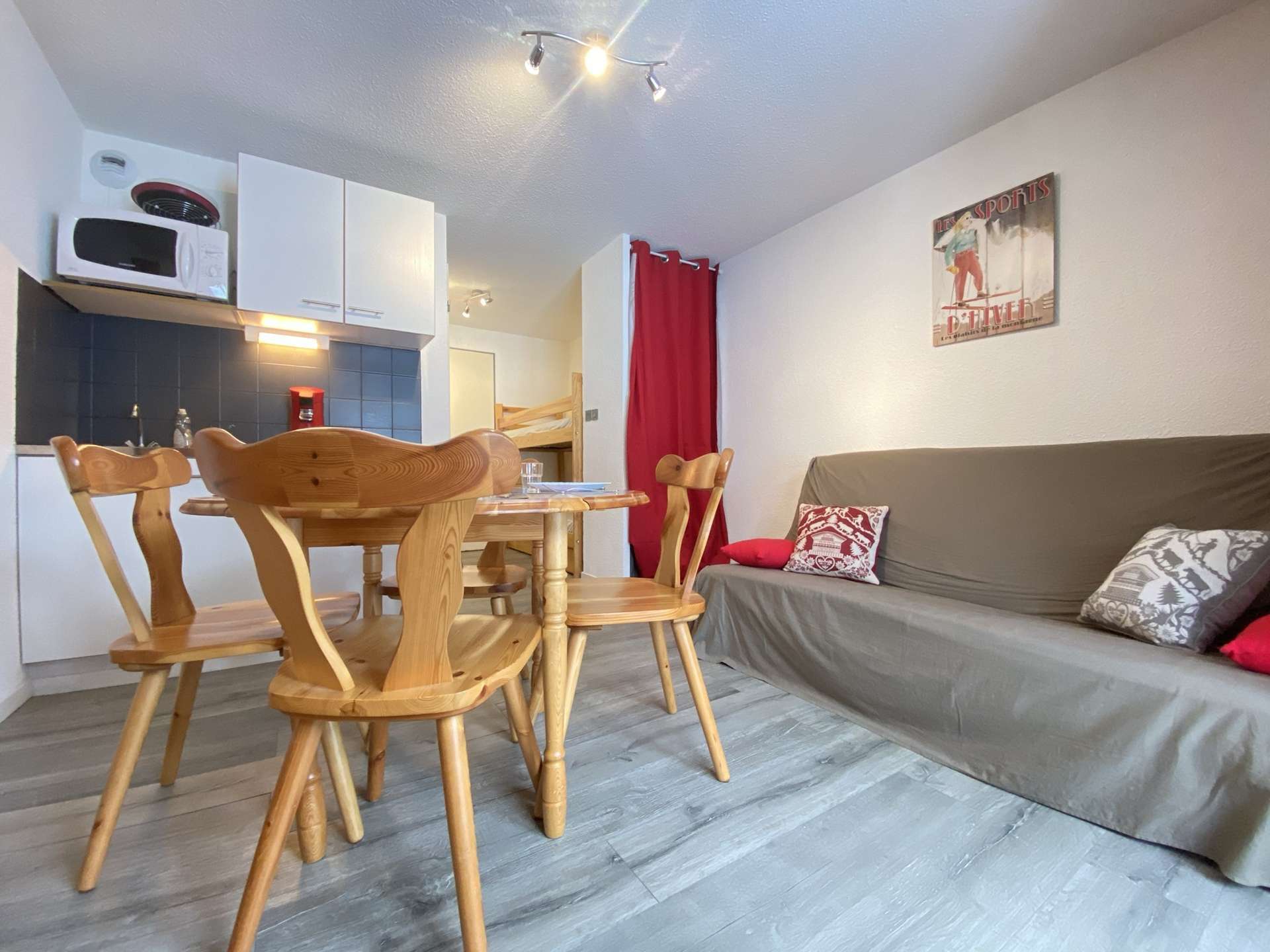 Studio cabine à Praz-Sur-Arly - 4 personnes