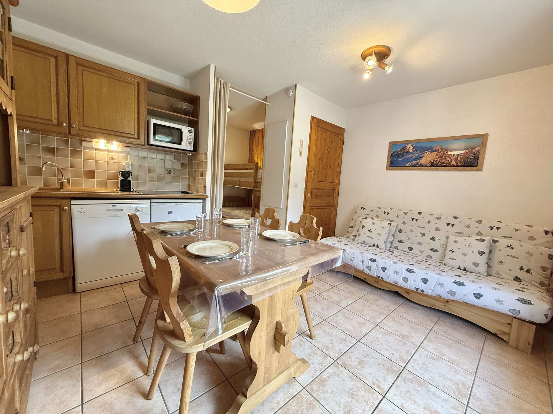 Appartement studio cabine à Praz-sur-Arly - 4 personnes