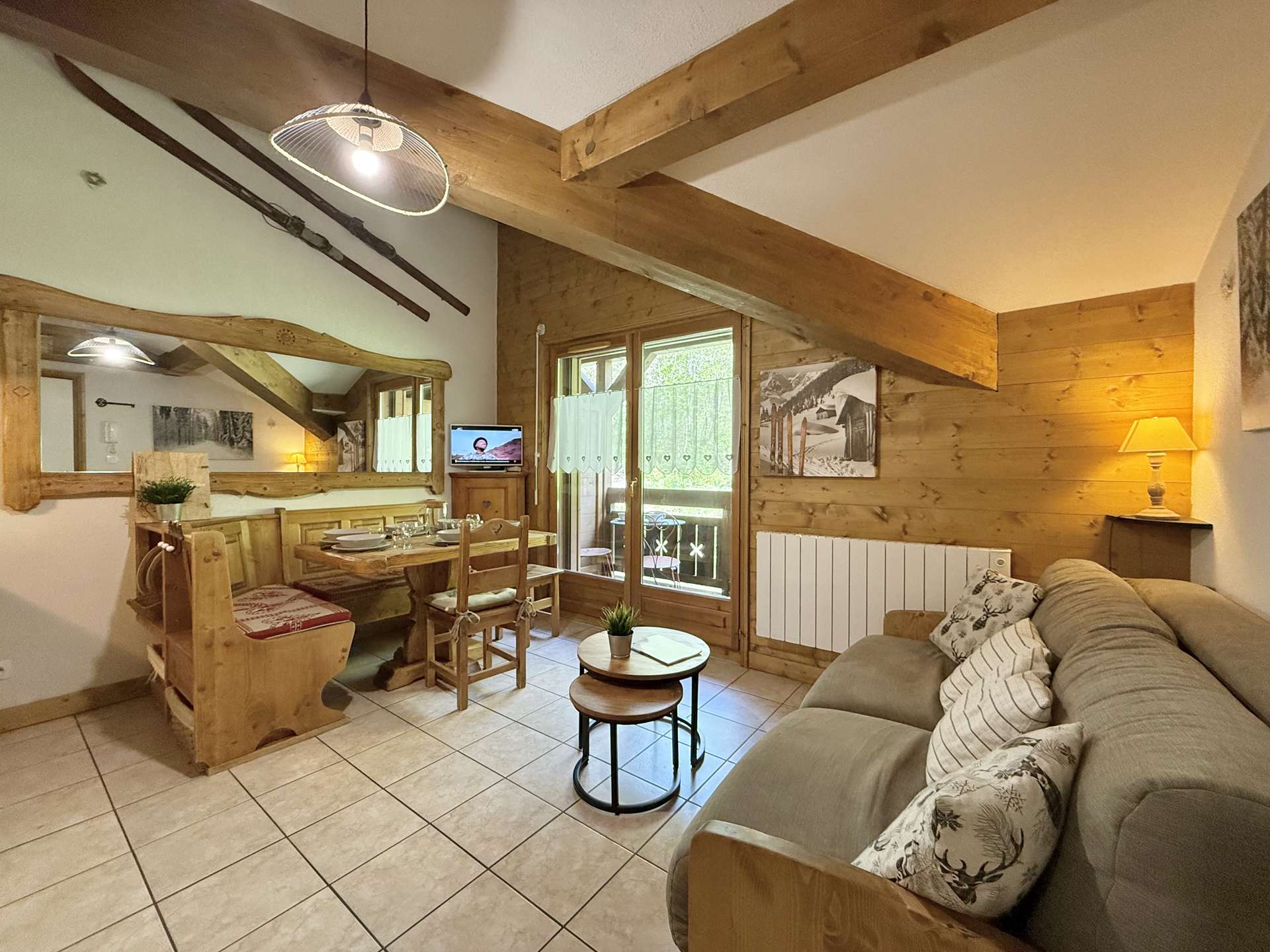 Studio cabine mezzanine à Praz-sur-Arly - 6 personnes
